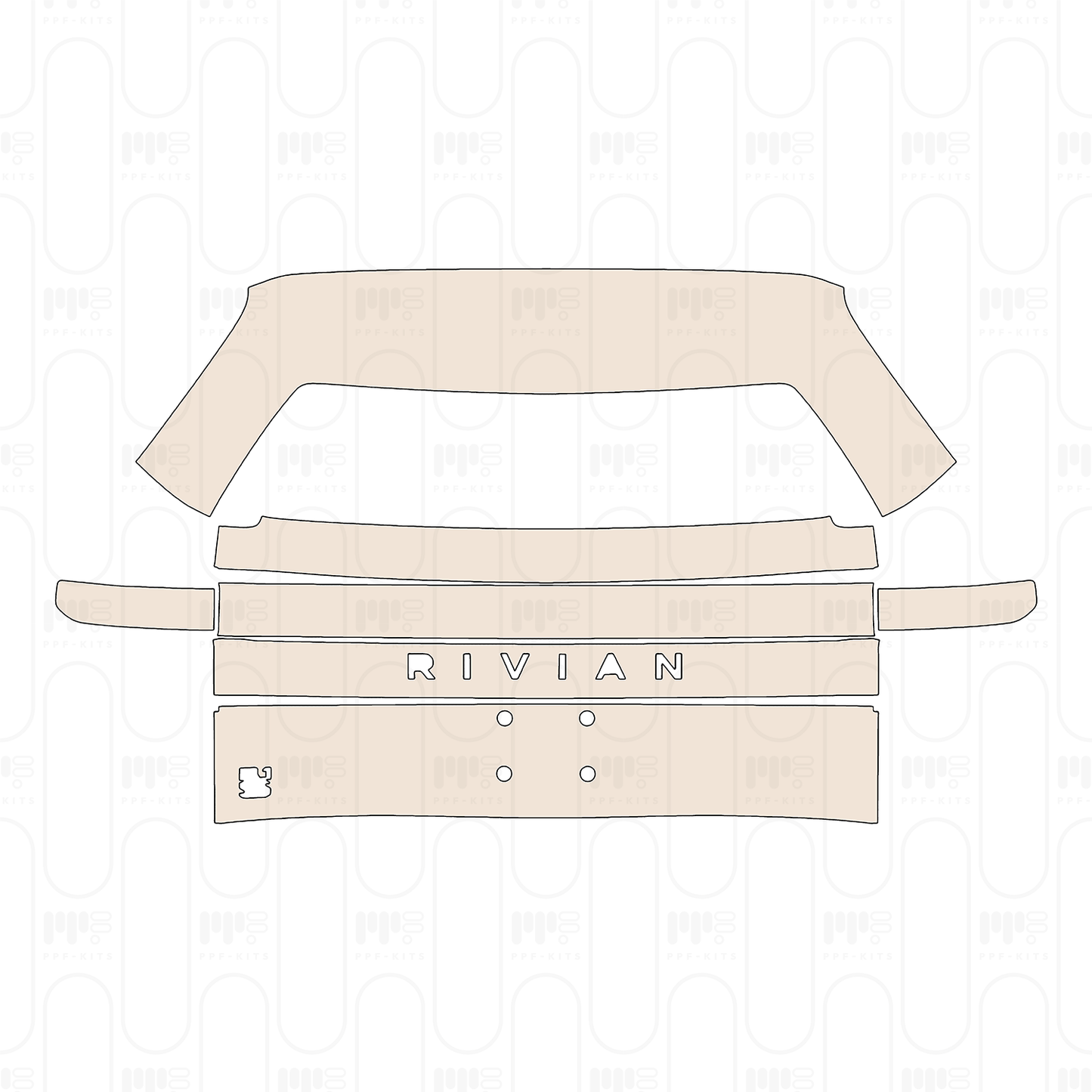 Pre-Cut PPF Rivian R1S 2025