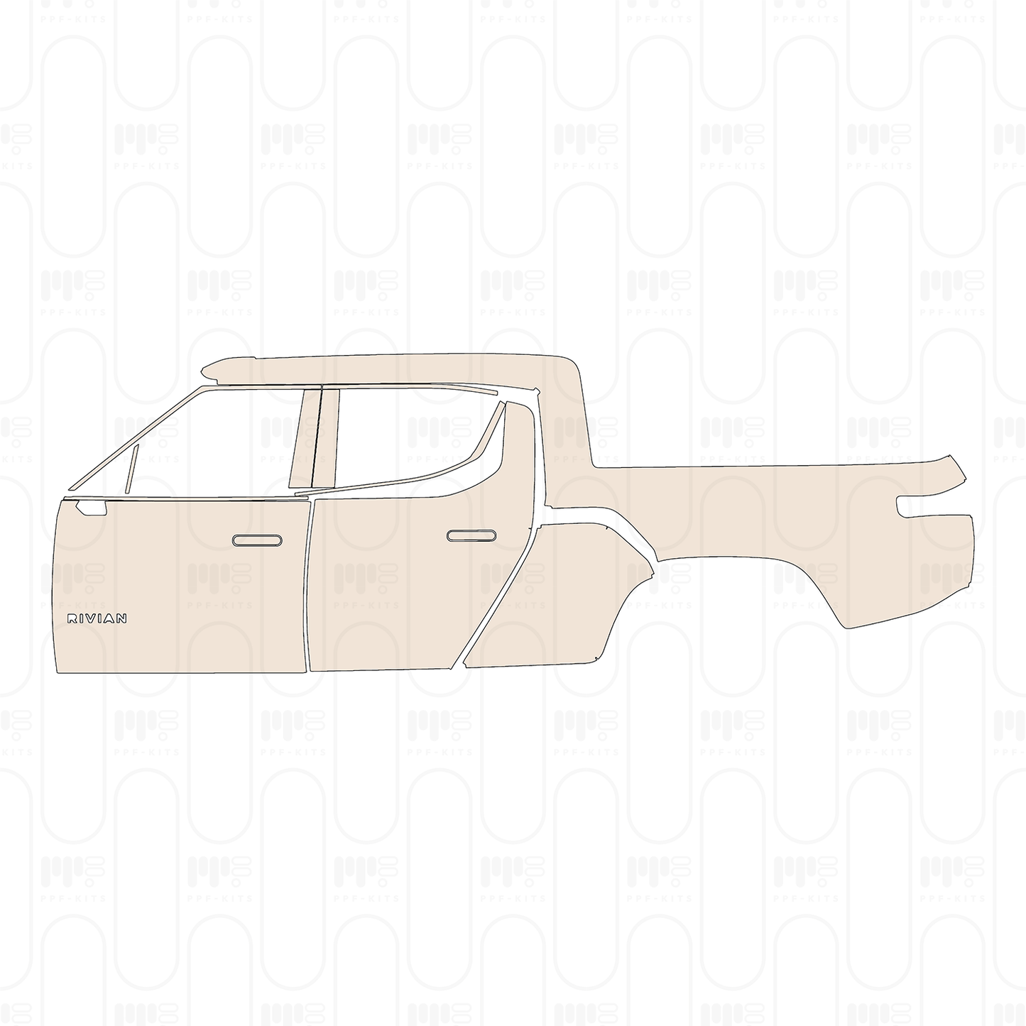 Pre-Cut PPF Rivian R1T 2025