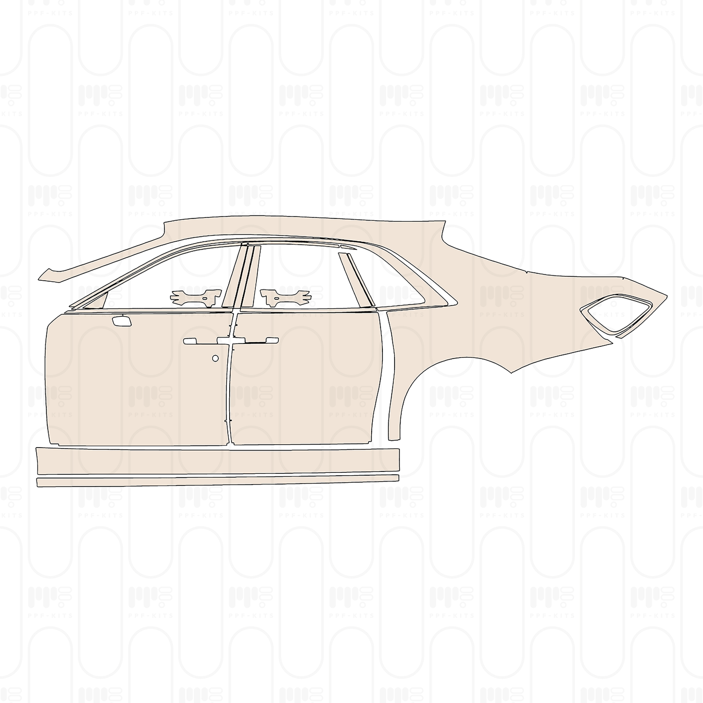 Pre-Cut PPF Rolls-Royce Ghost Standard Wheelbase 2023