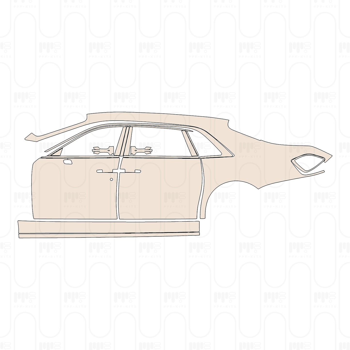 PPF precortado Rolls-Royce Ghost Extended Wheelbase 2023