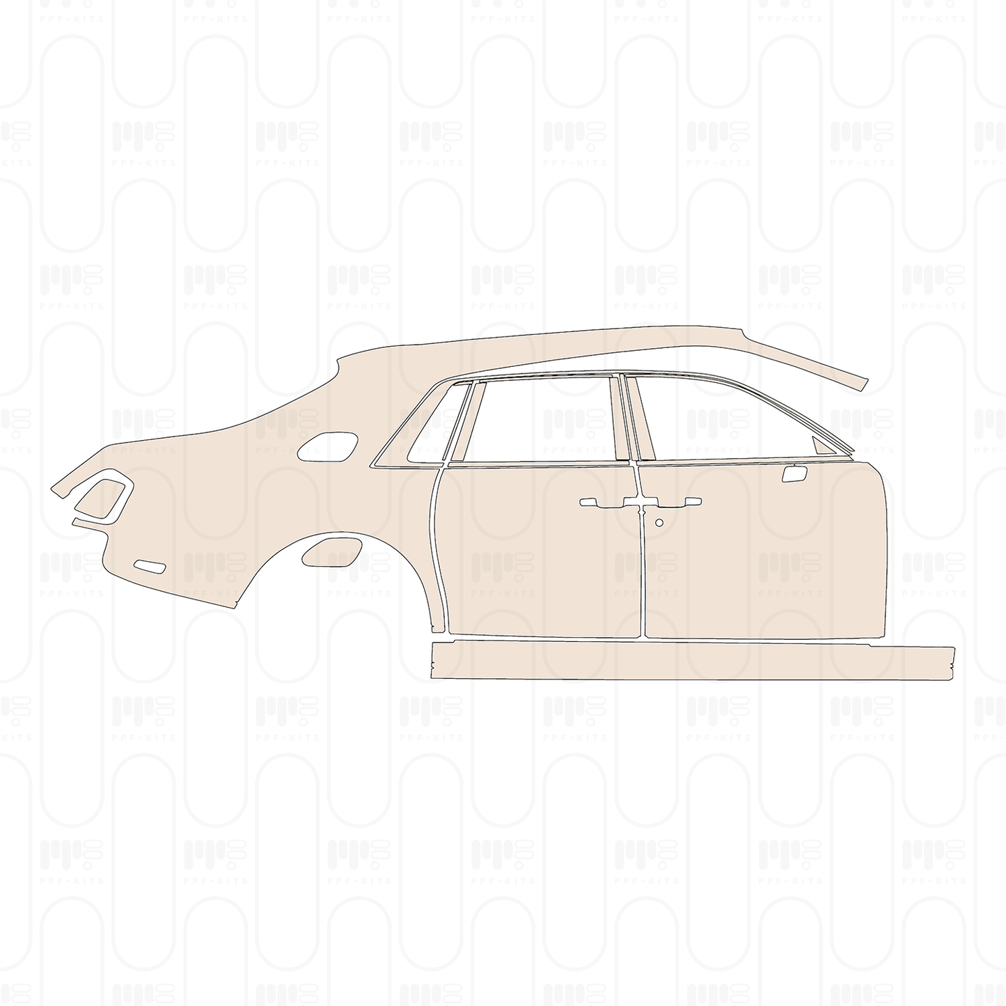 Pre-Cut PPF Rolls-Royce Phantom Sedan Standard Wheelbase 2020