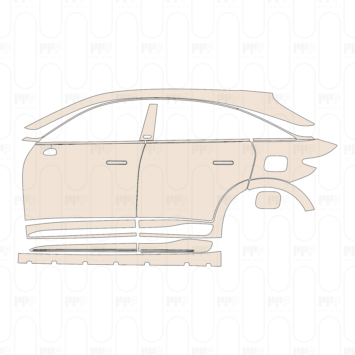 Pre-Cut PPF Smart #3 Brabus 2023