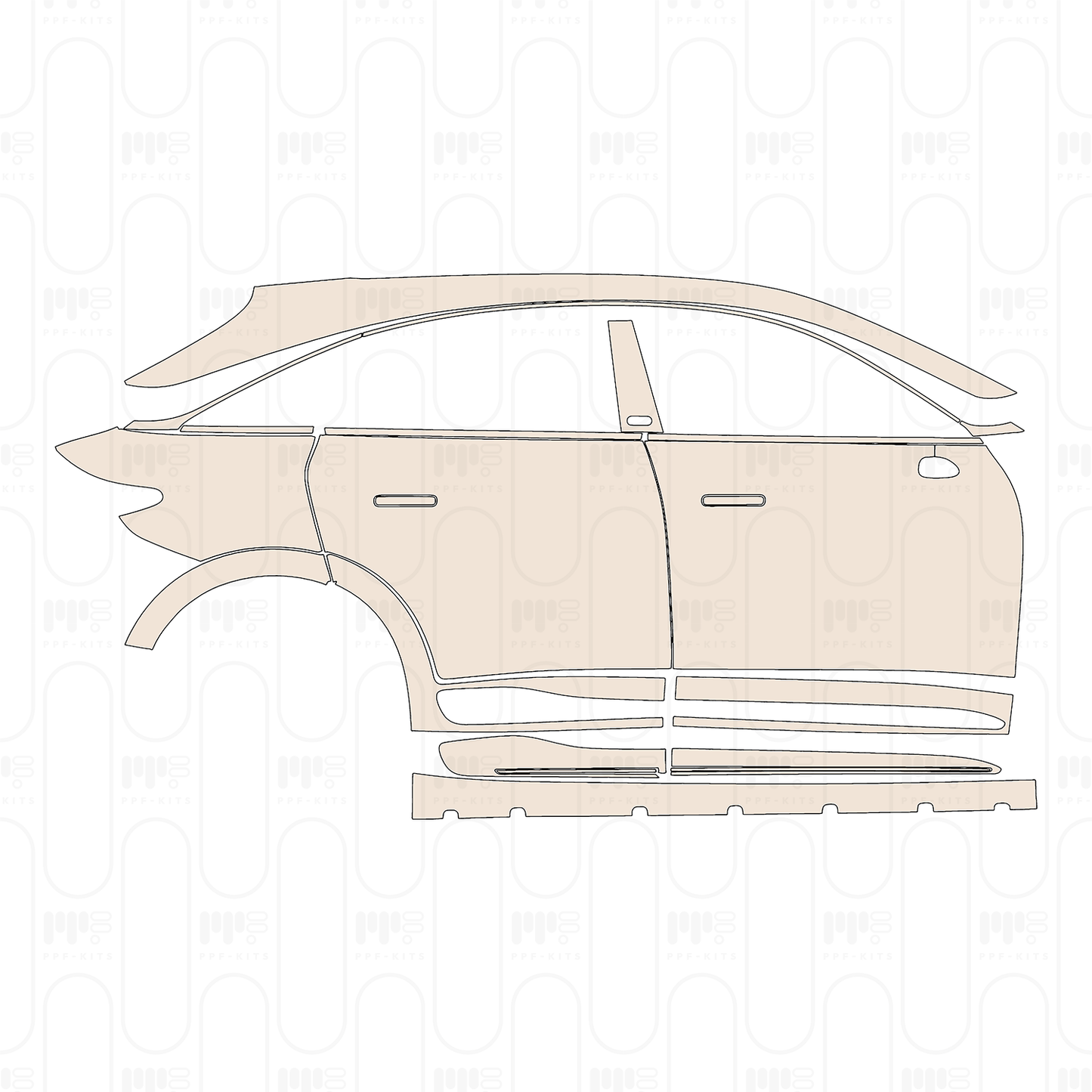 Pre-Cut PPF Smart #3 Brabus 2023