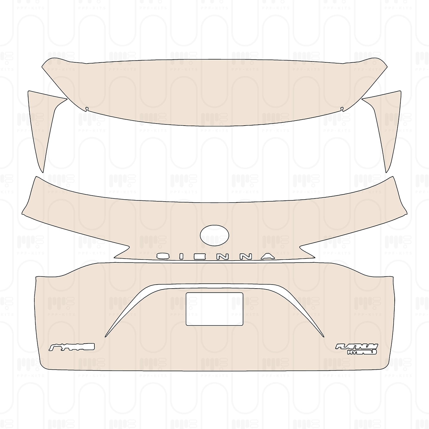 PPF precortado Toyota Sienna Platinum 2022