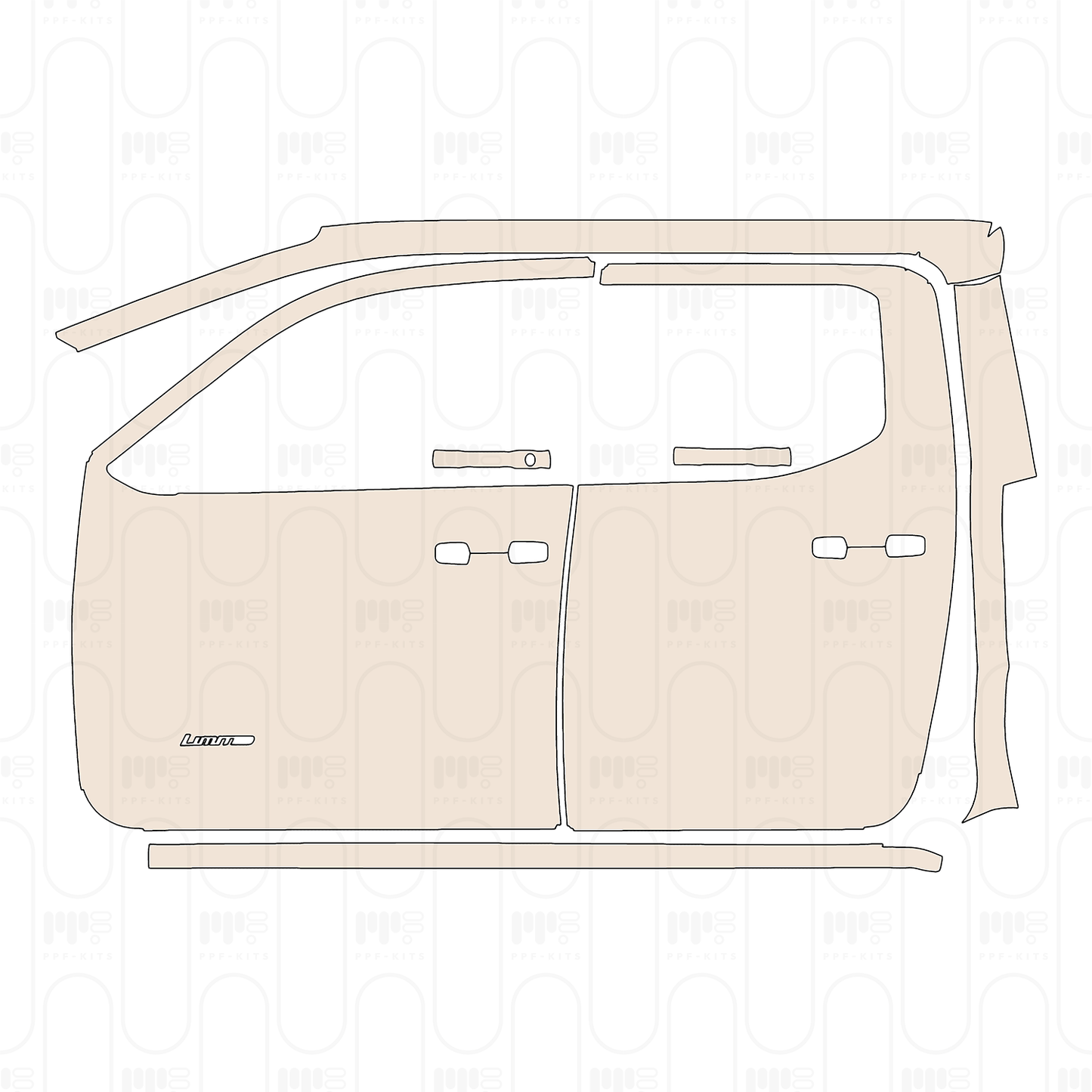 Pre-Cut PPF Toyota Tacoma Double Cab Limited 2024