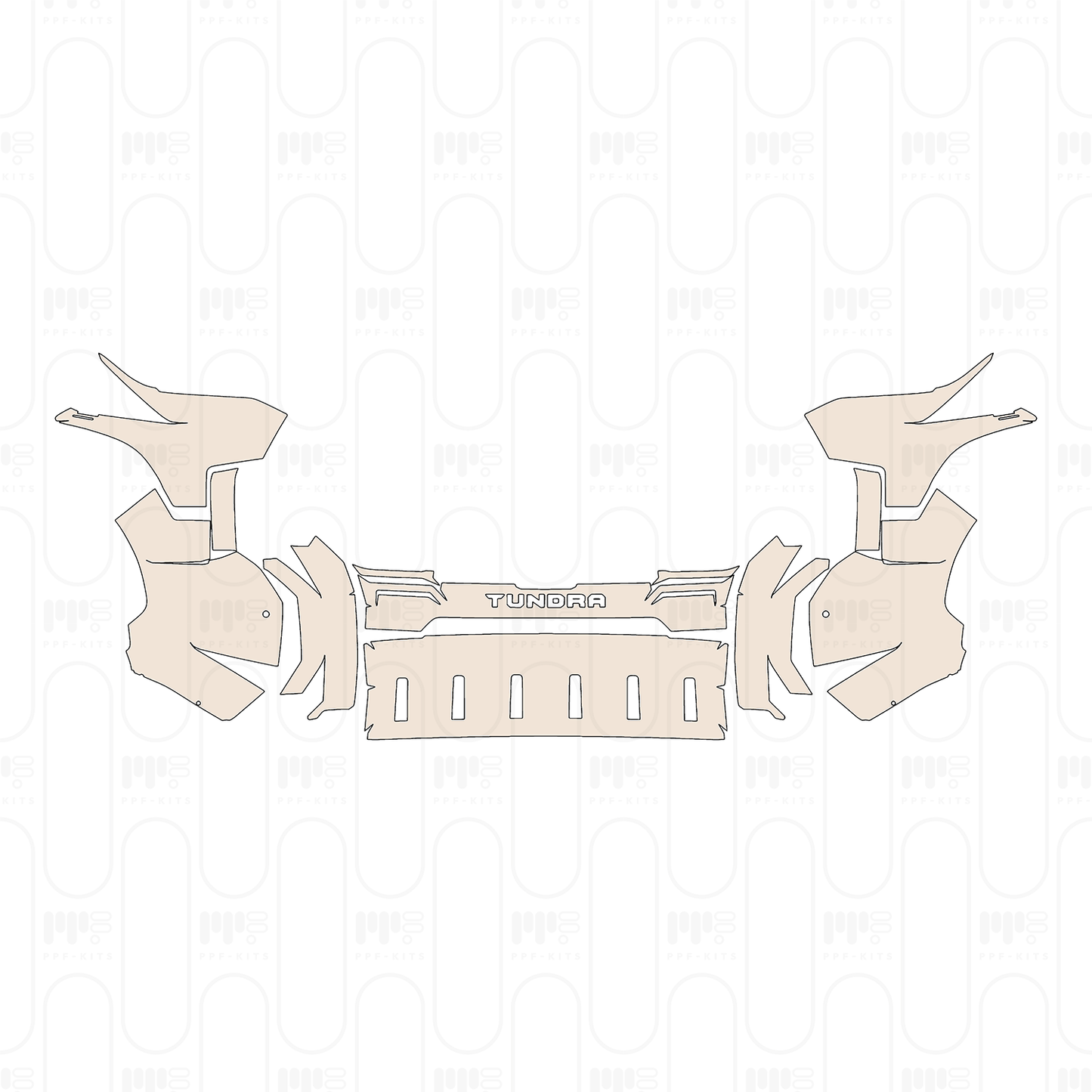 Pre-Cut PPF Toyota Tundra CrewMax SR5 2022