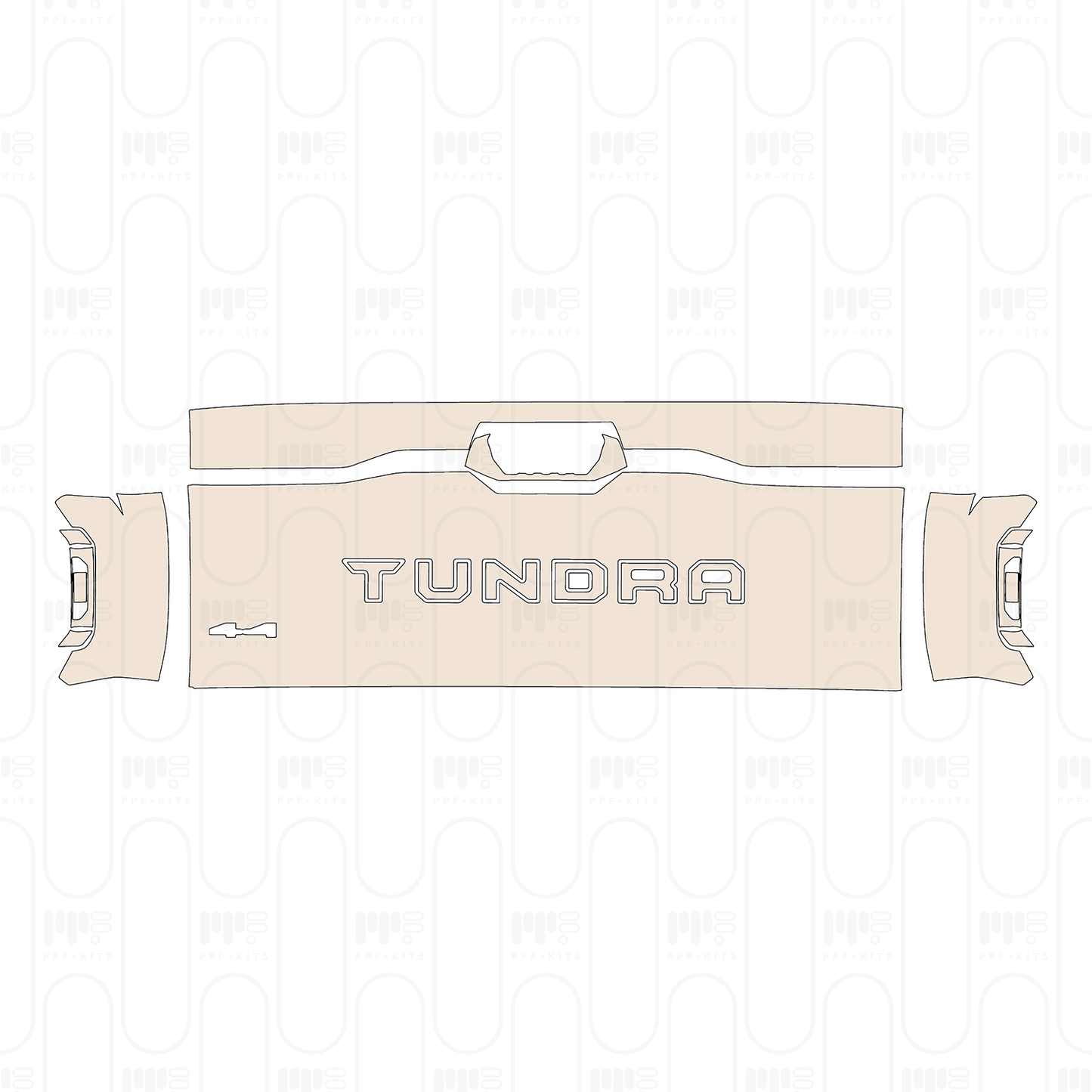 Pre-Cut PPF Toyota Tundra CrewMax SR5 2022