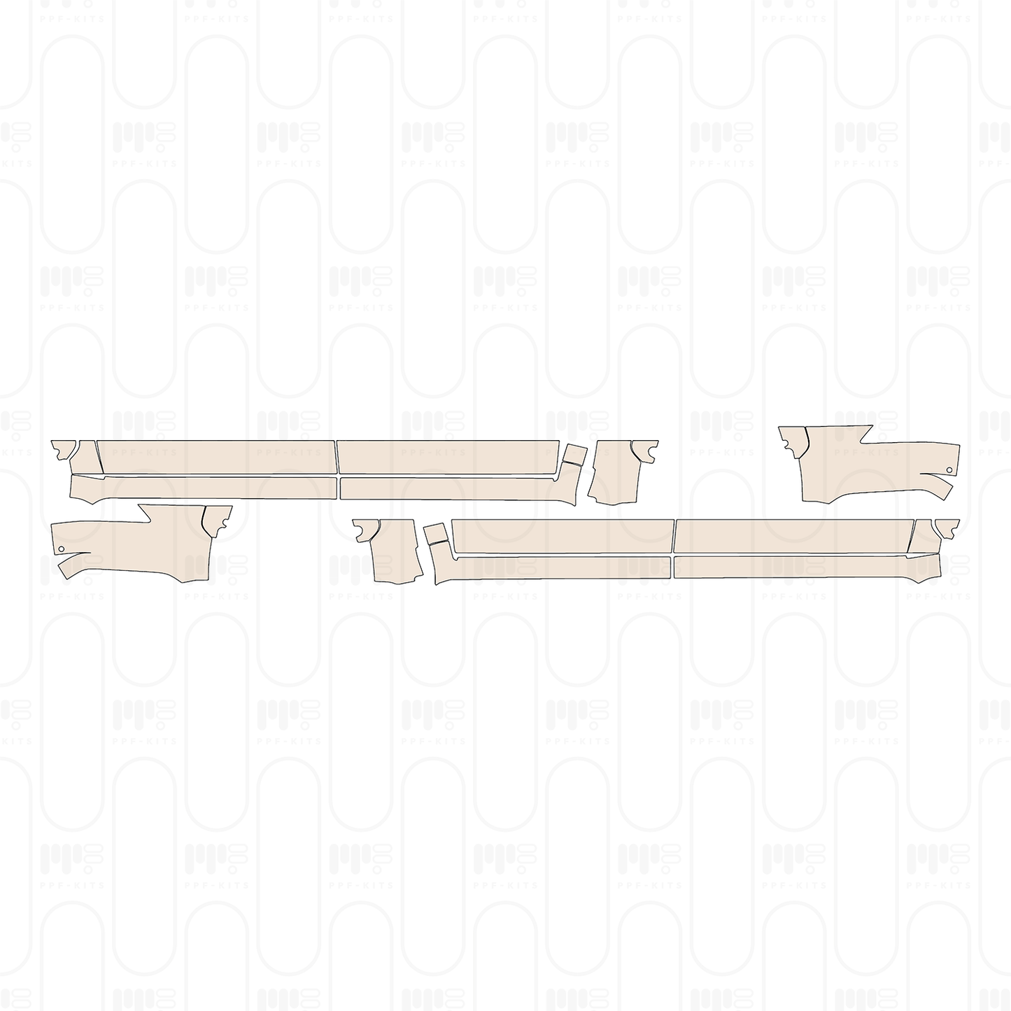 Pre-Cut PPF Toyota Tundra CrewMax SR5 2022