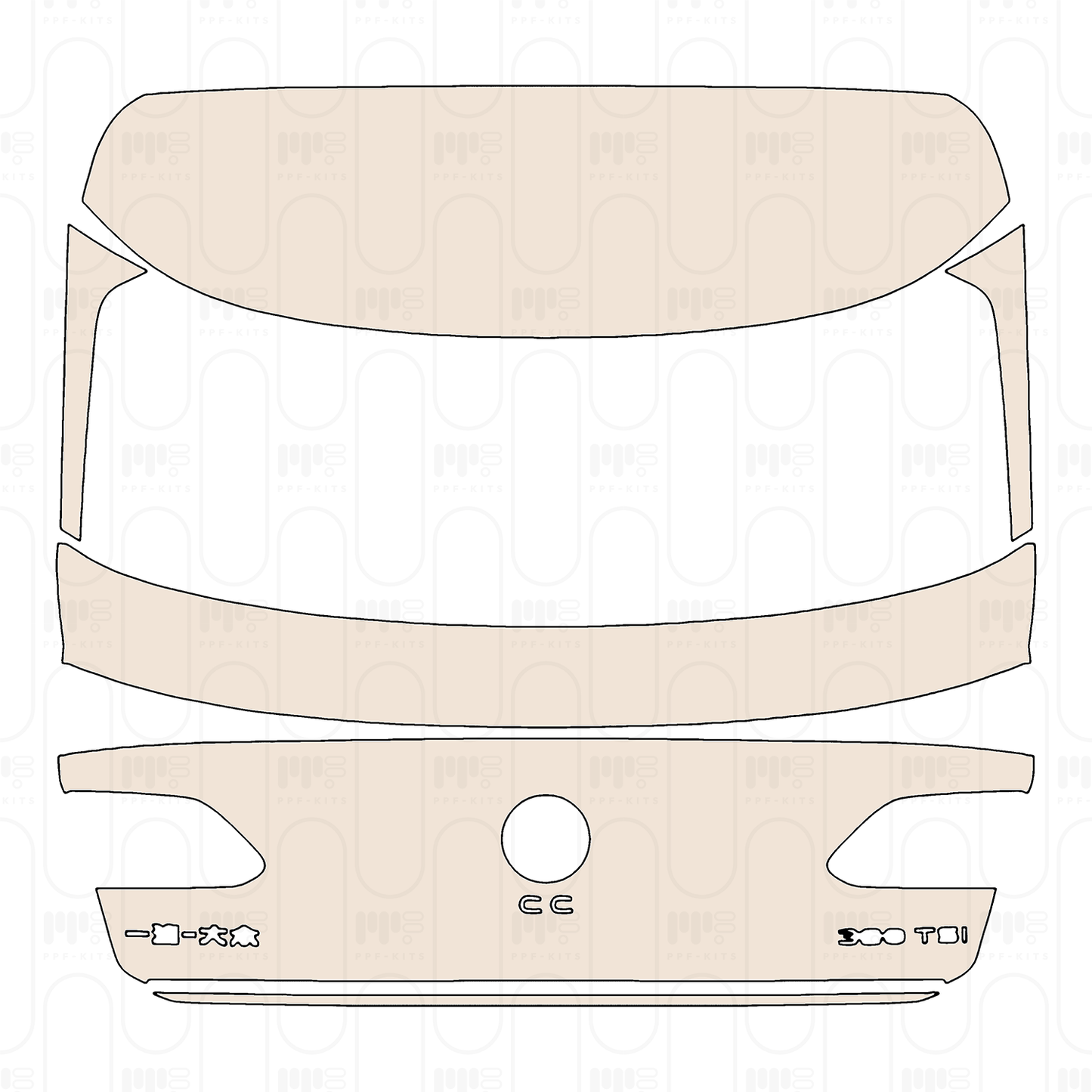 PPF precortado Volkswagen CC Shooting Brake 2023