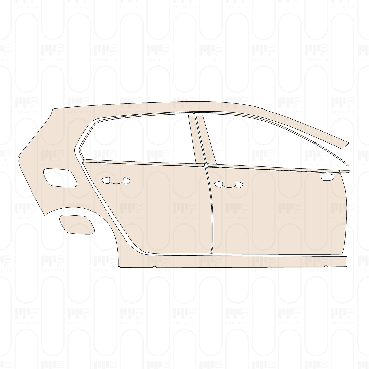 PPF precortado Volkswagen Golf Base 2025