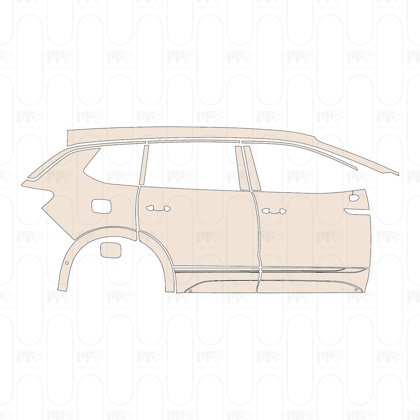 Pre-Cut PPF Volkswagen Talagon R-Line 2023