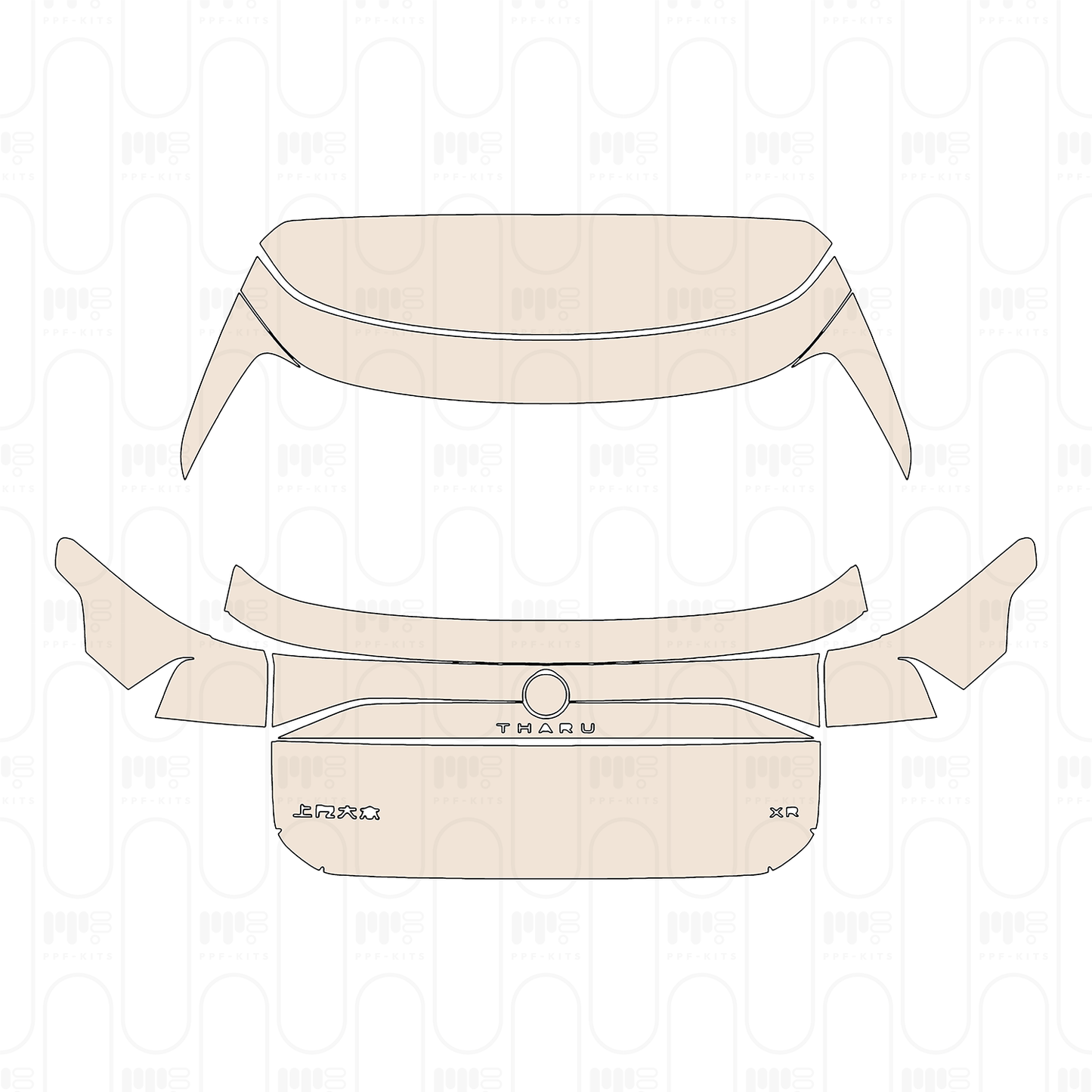 PPF precortado Volkswagen Tharu 2025