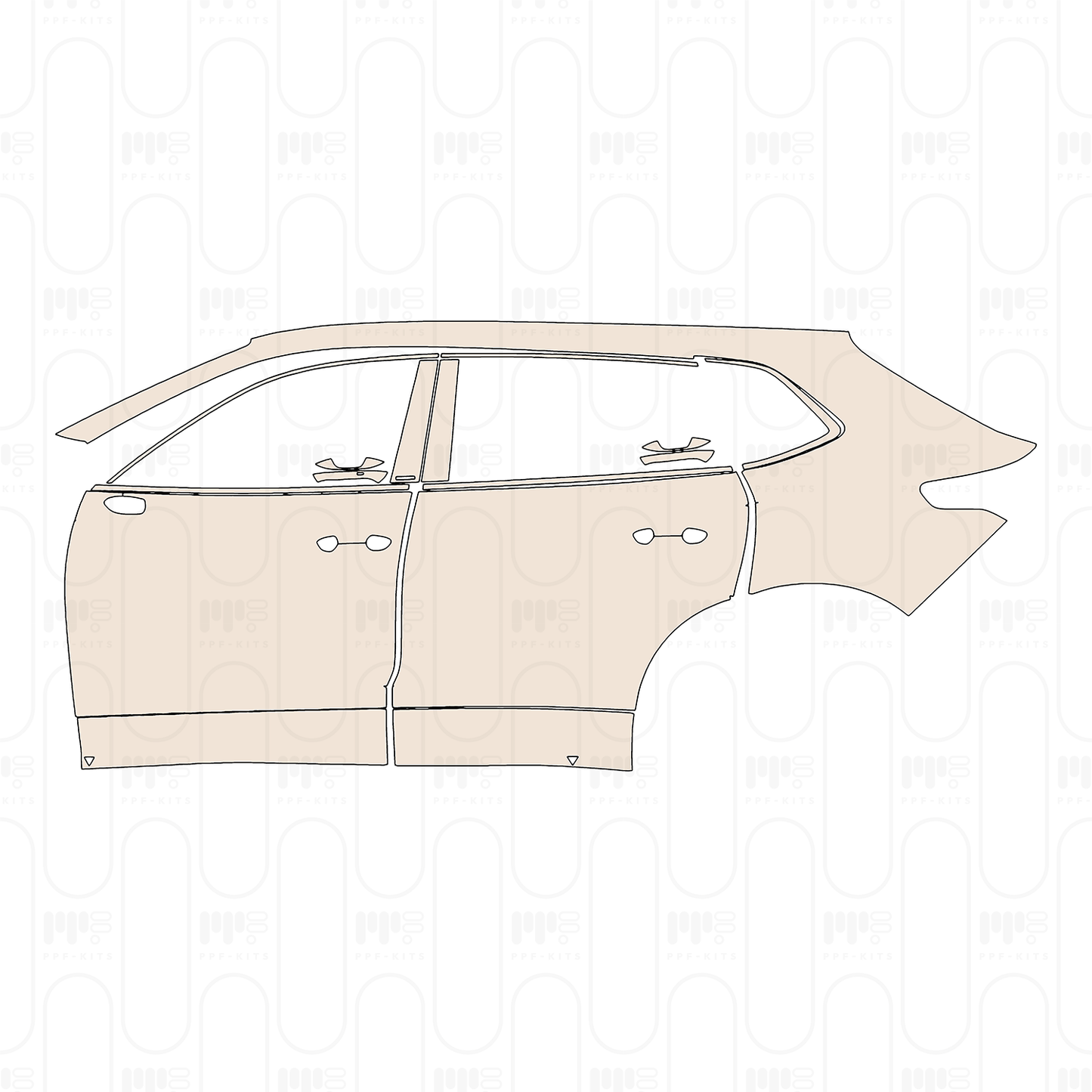 Pre-Cut PPF Volkswagen Tiguan L Pro Base 2024