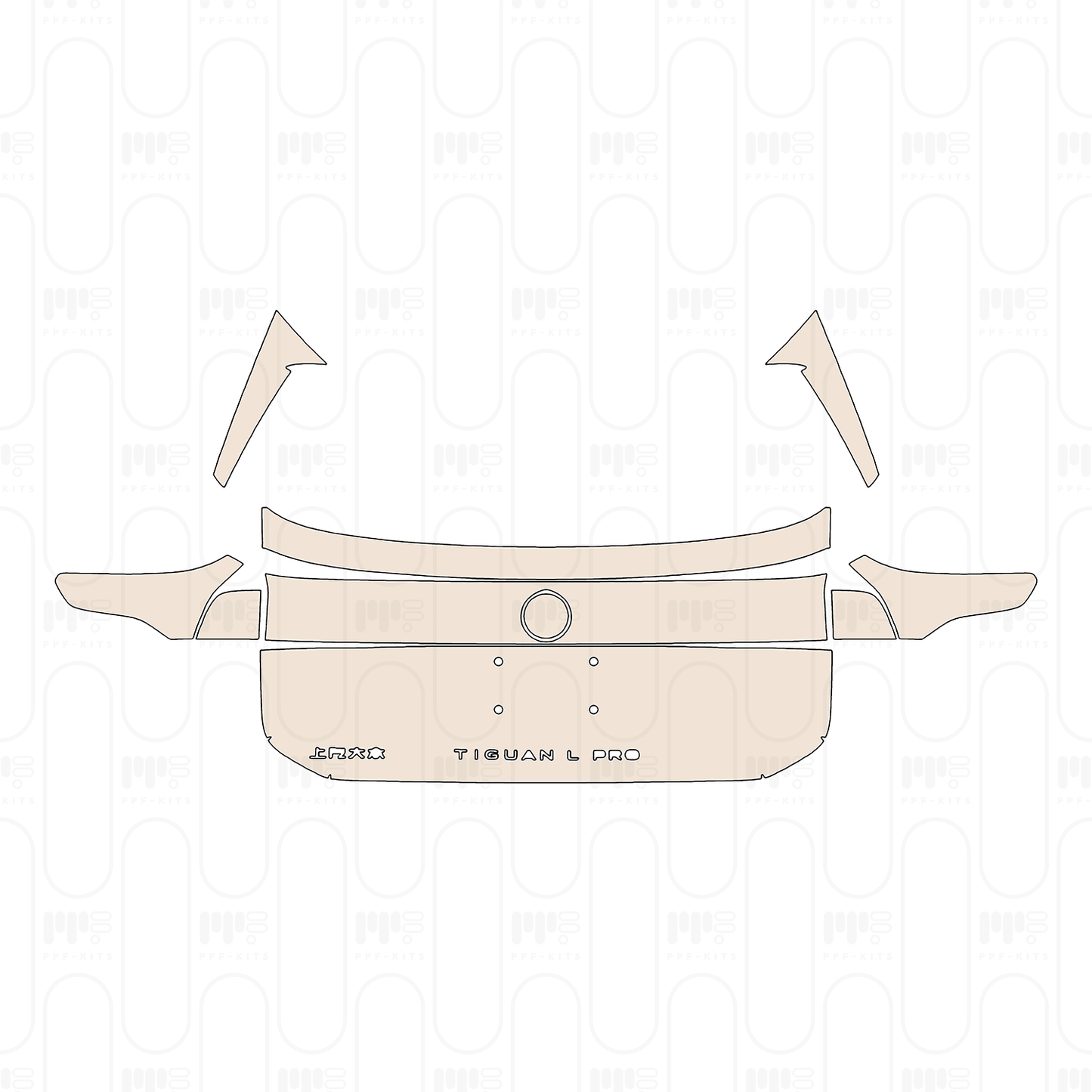 Pre-Cut PPF Volkswagen Tiguan L Pro Base 2024