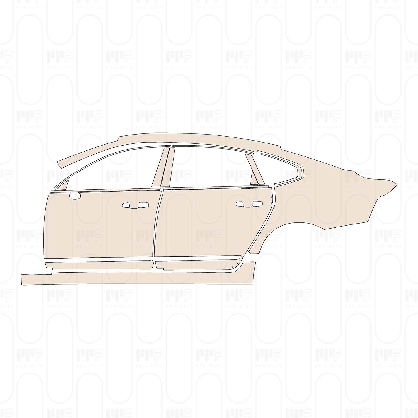 Pre-Cut PPF Volvo S90 Extended Wheelbase Inscription 2023
