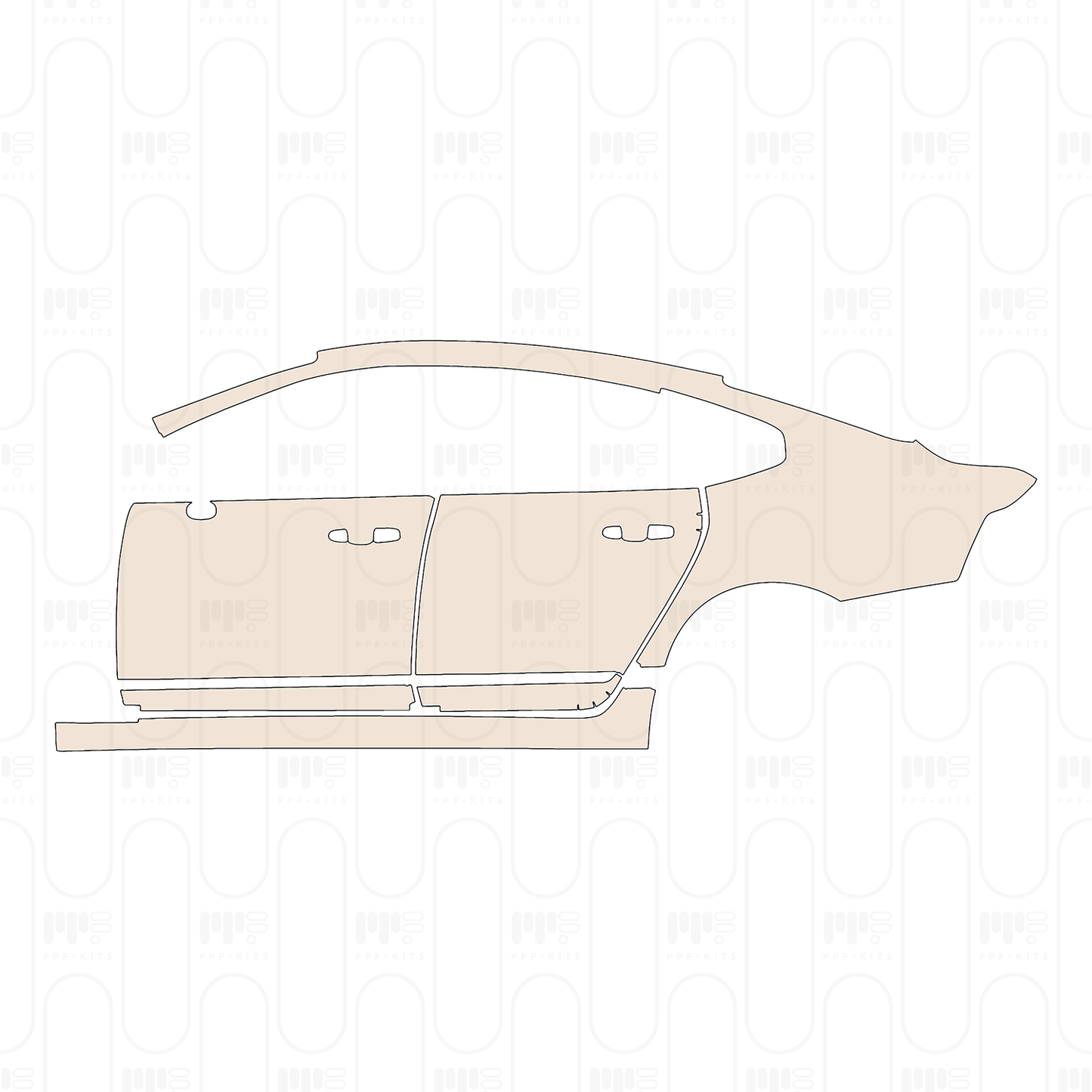 Pre-Cut PPF Volvo S90 Standard Wheelbase Inscription 2022