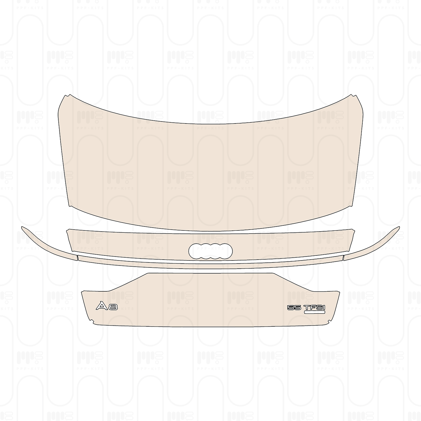 PPF precortado Audi A8 (Standard Wheelbase) Base 2023
