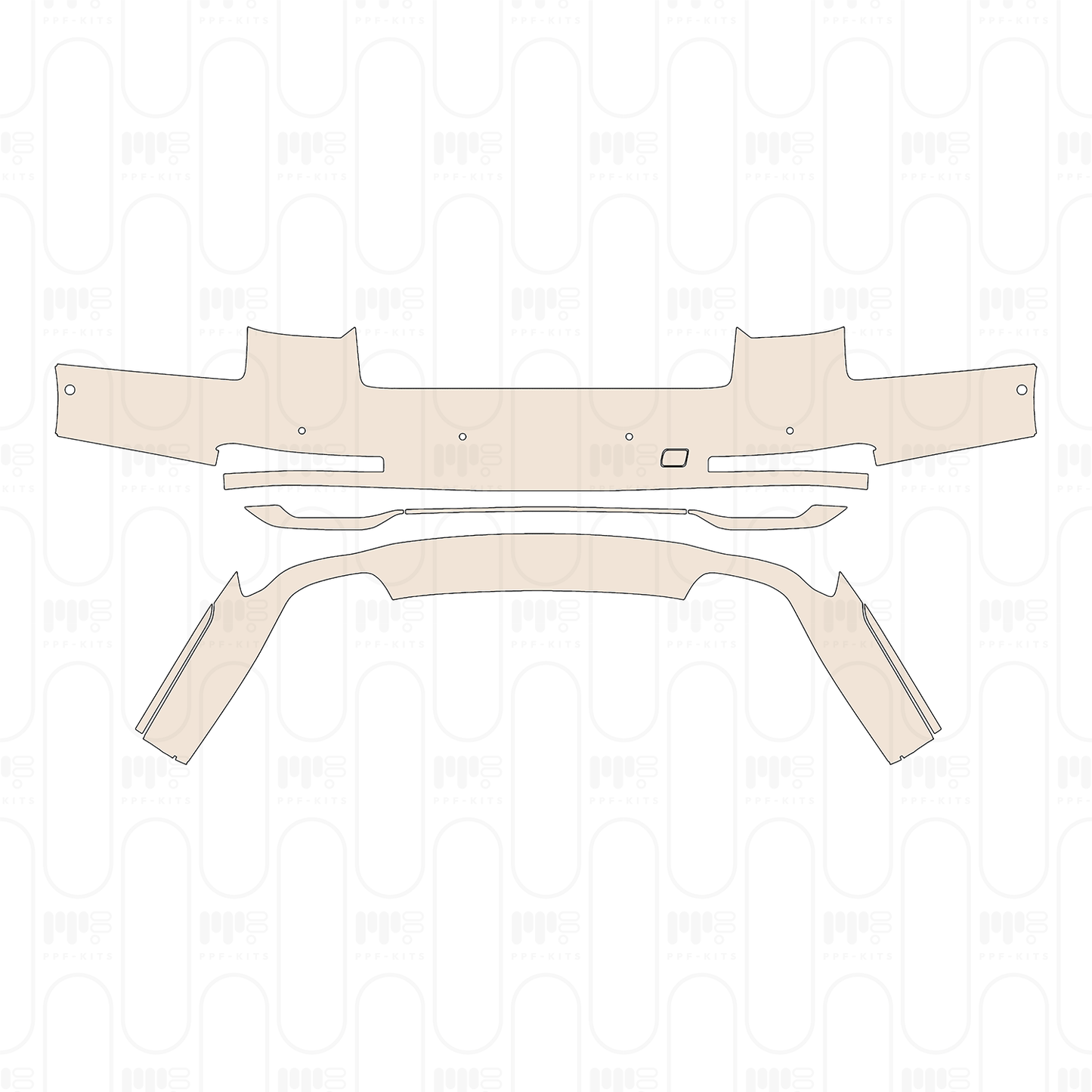 PPF precortado Audi A8 (Standard Wheelbase) Base 2023