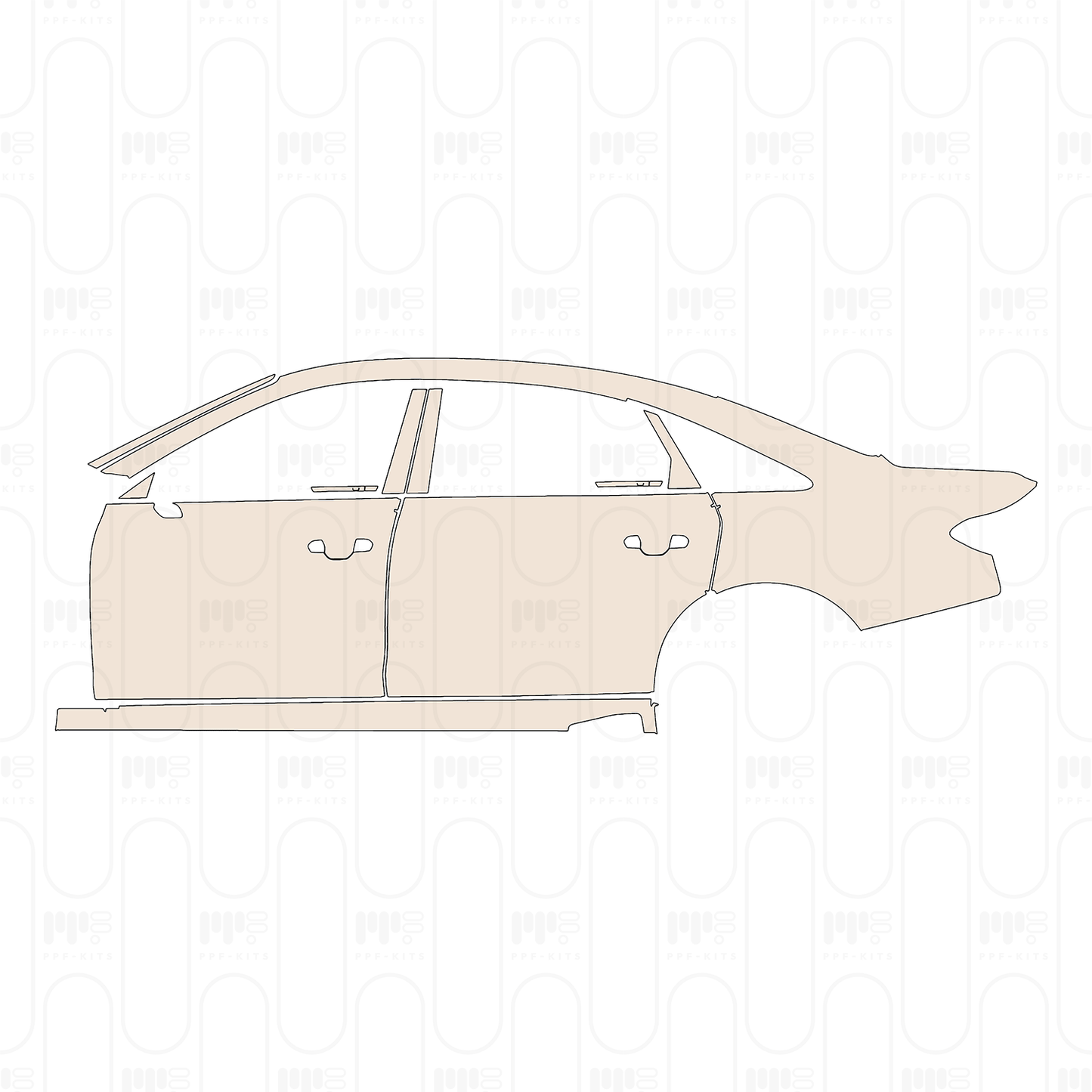 PPF precortado Audi A8 L (Extended Wheelbase) Base 2023