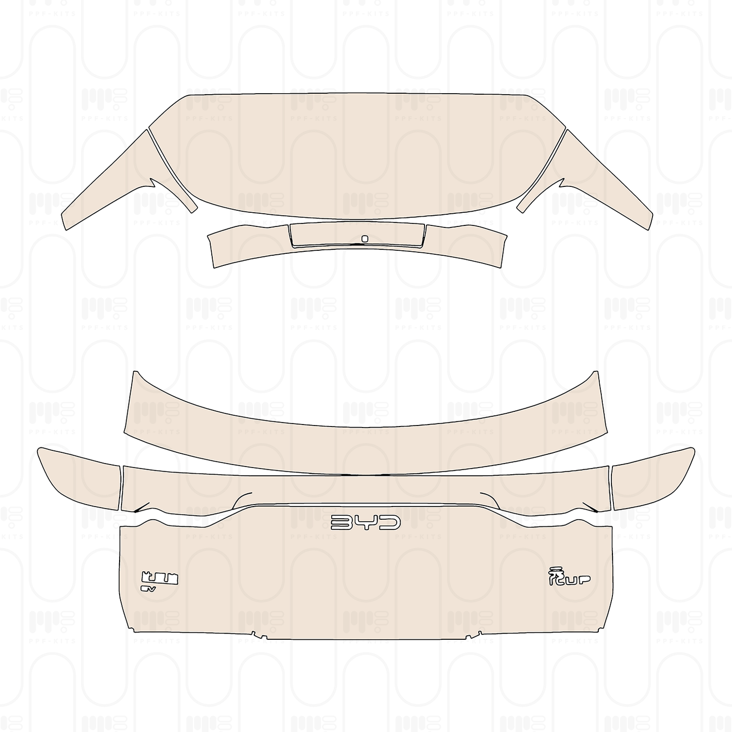 PPF precortado BYD Yuan UP Base 2024