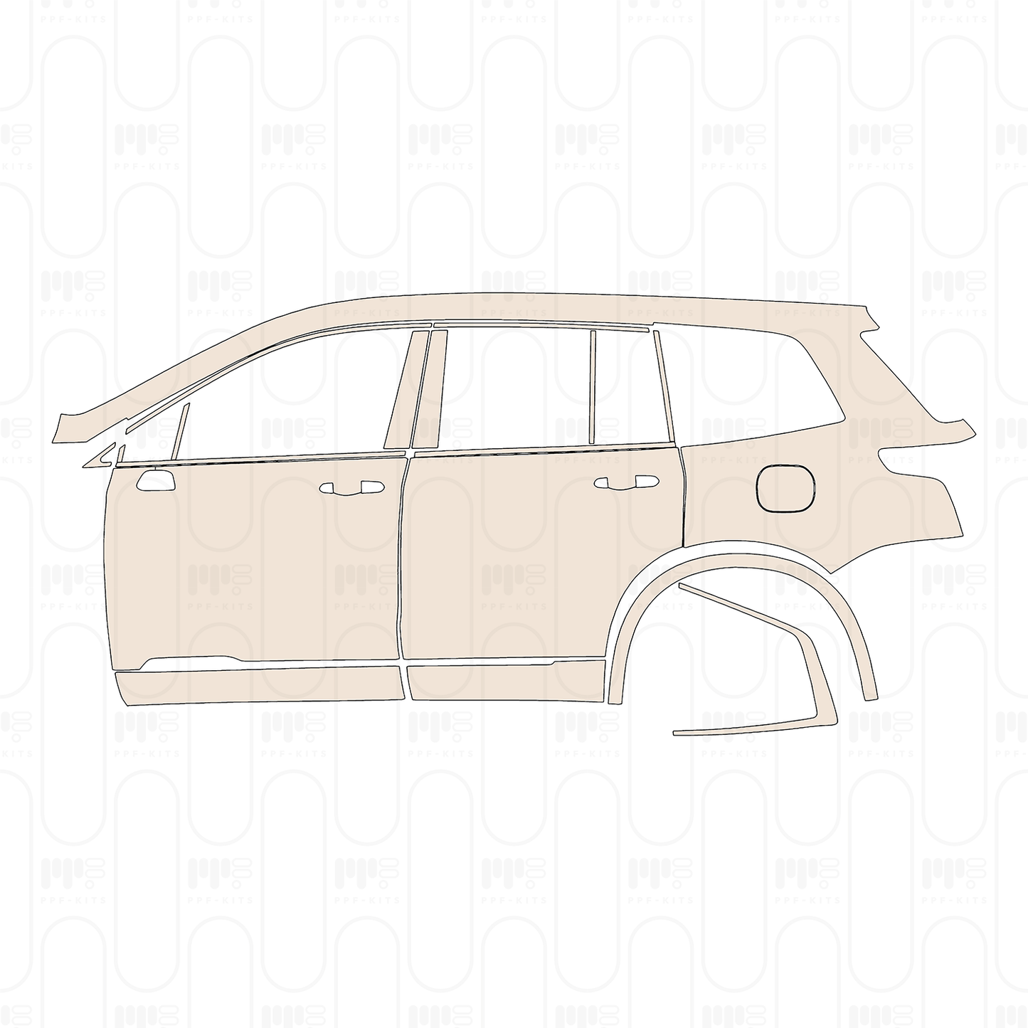 Pre-Cut PPF Cadillac XT6 Luxury 2023