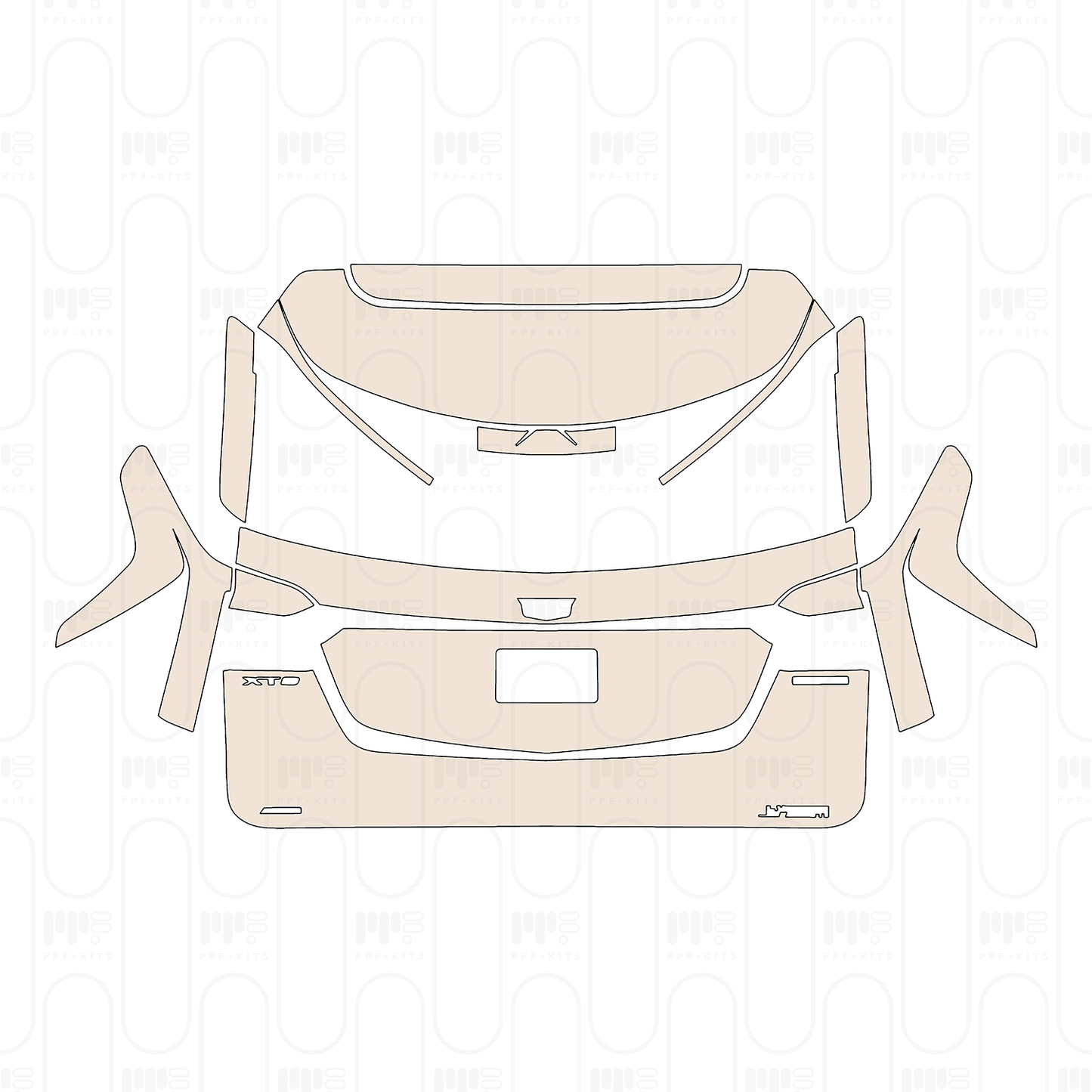 Pre-Cut PPF Cadillac XT6 Luxury 2023