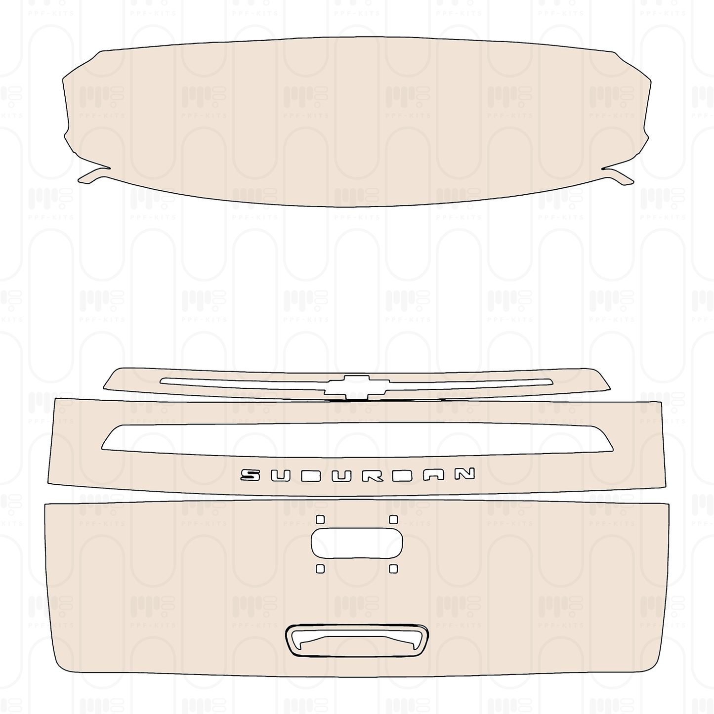 Pre-Cut PPF Chevrolet Suburban LS 2022