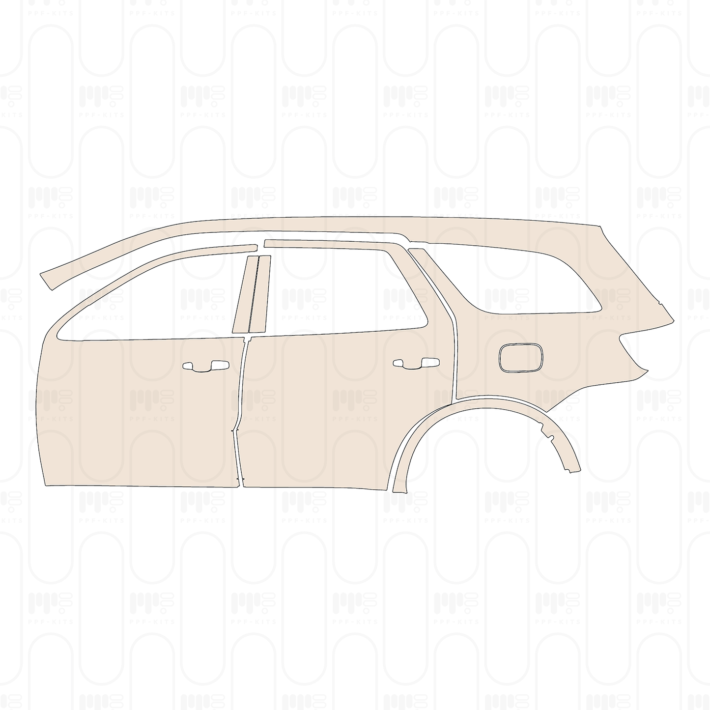 PPF precortado Dodge Durango SXT 2022