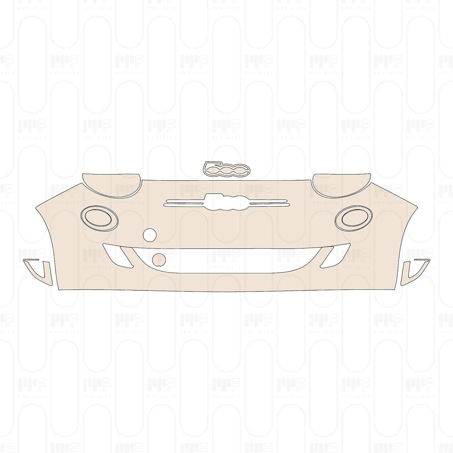 Pre-Cut PPF Fiat 500e 2 door Base Cabriolet 2022