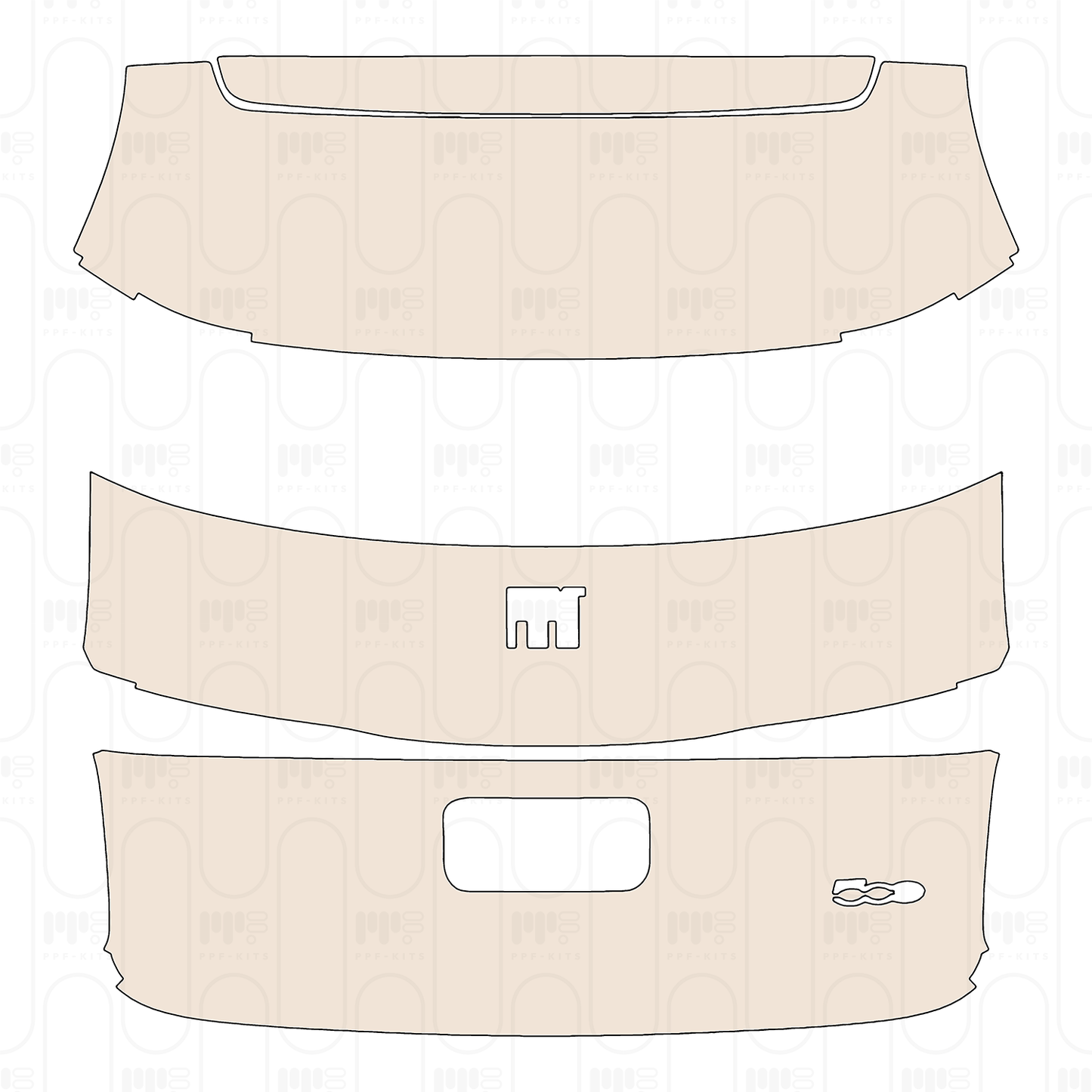Pre-Cut PPF Fiat 500e 2 door Base Coupe 2022