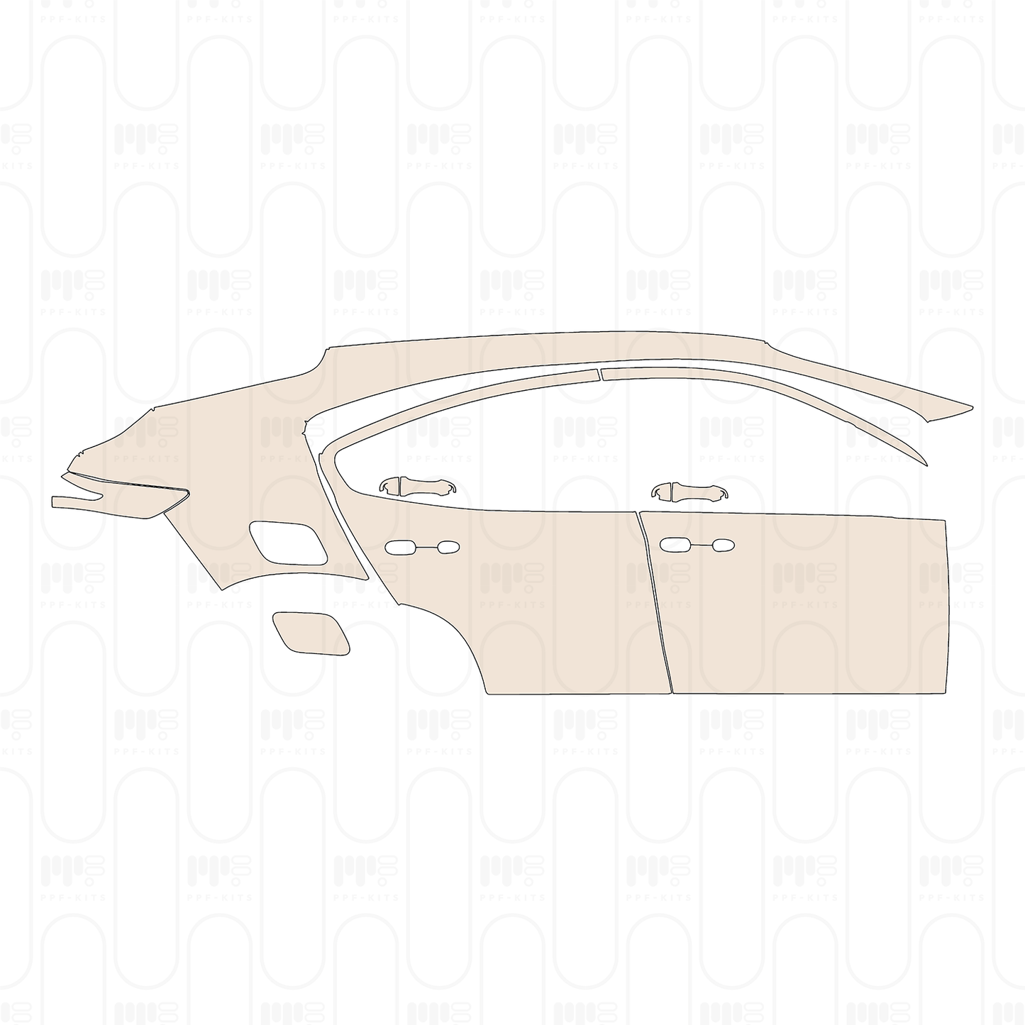 Pre-Cut PPF Fiat Fastback Base 2023