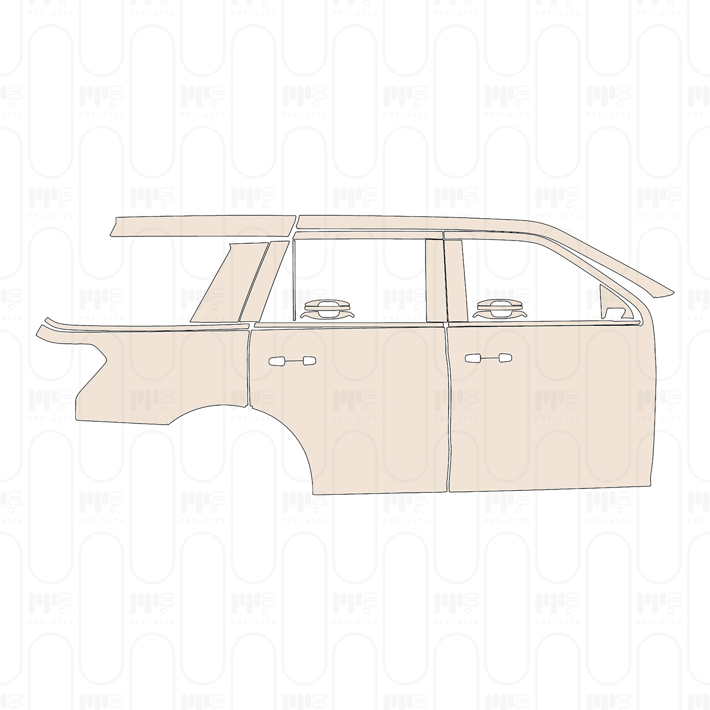 PPF precortado Ford Expedition Standard Wheelbase XLT 2022