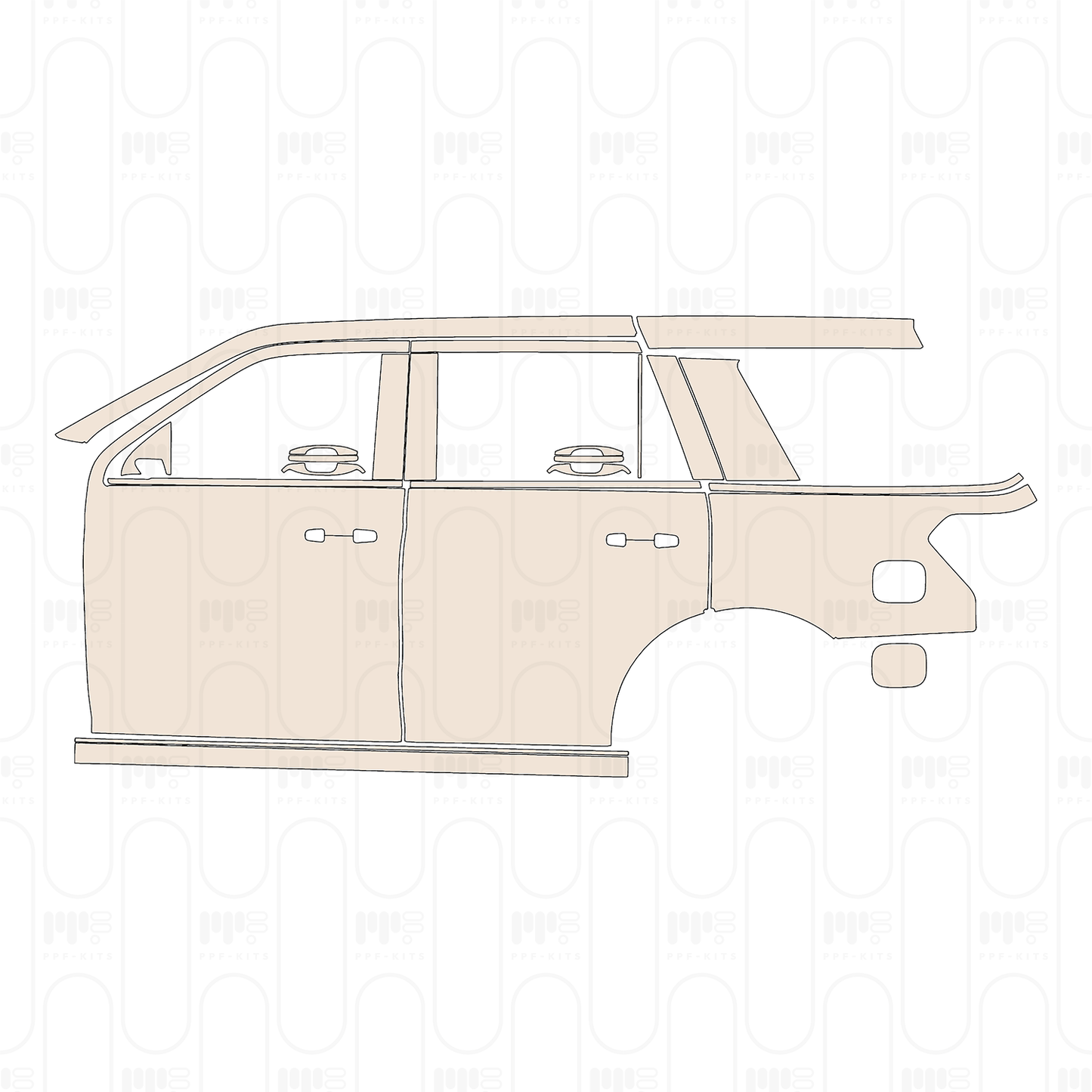 PPF precortado Ford Expedition Standard Wheelbase Platinum 2022