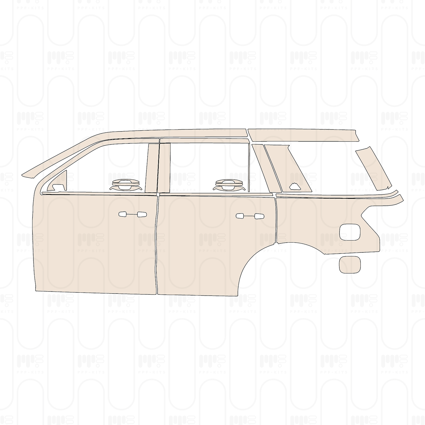 PPF precortado Ford Expedition Standard Wheelbase Timberline 2022
