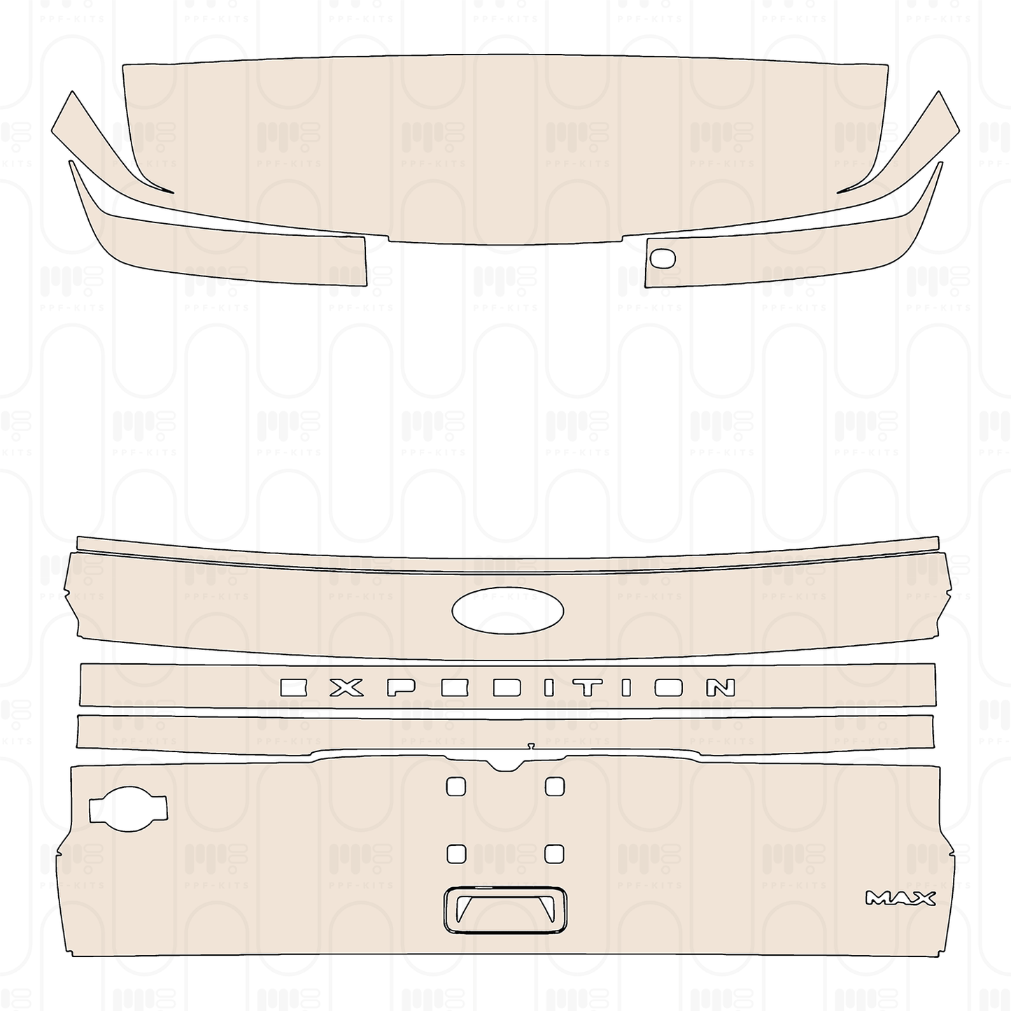 PPF precortado Ford Expedition Extended Wheelbase King Ranch 2022