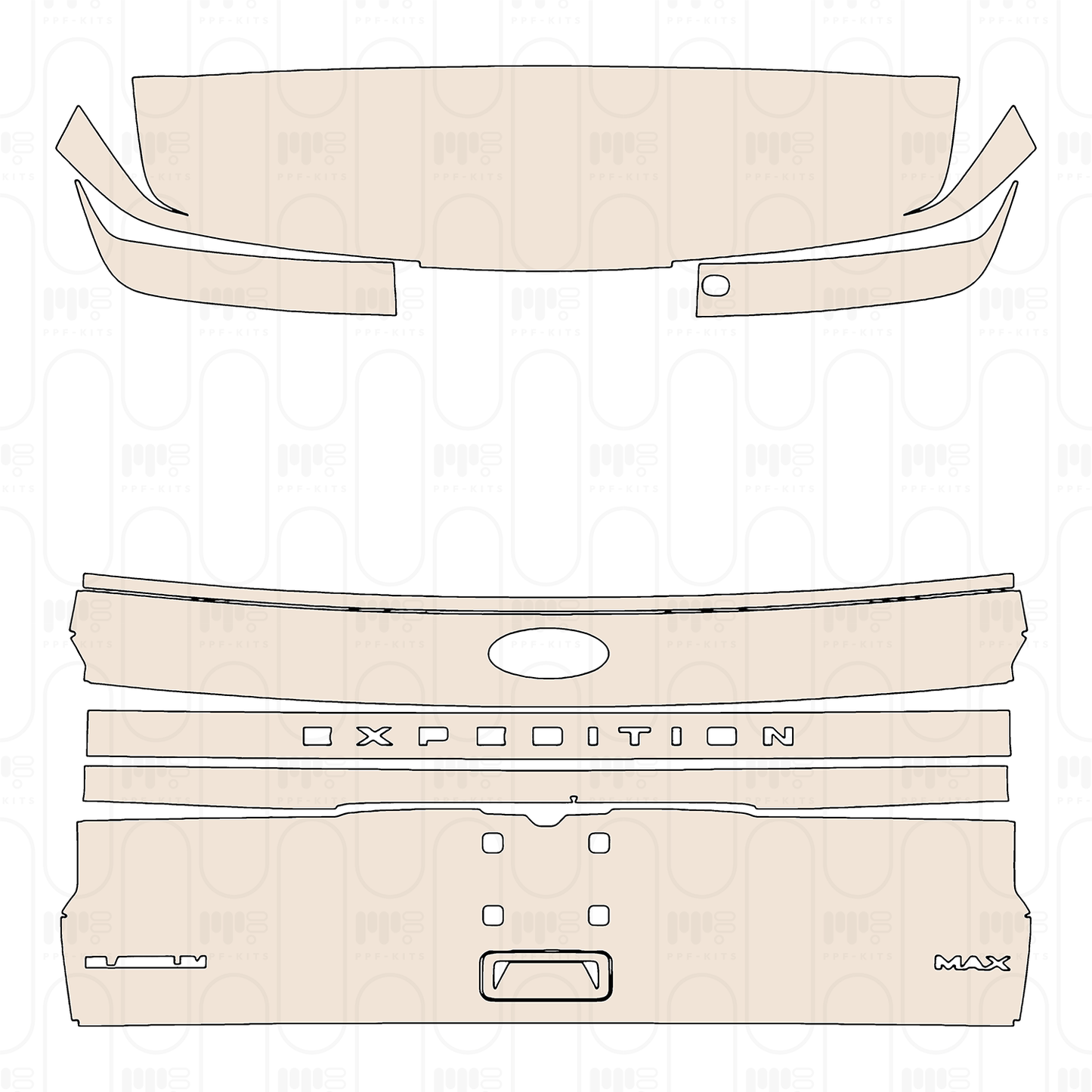 PPF precortado Ford Expedition Extended Wheelbase Platinum 2022