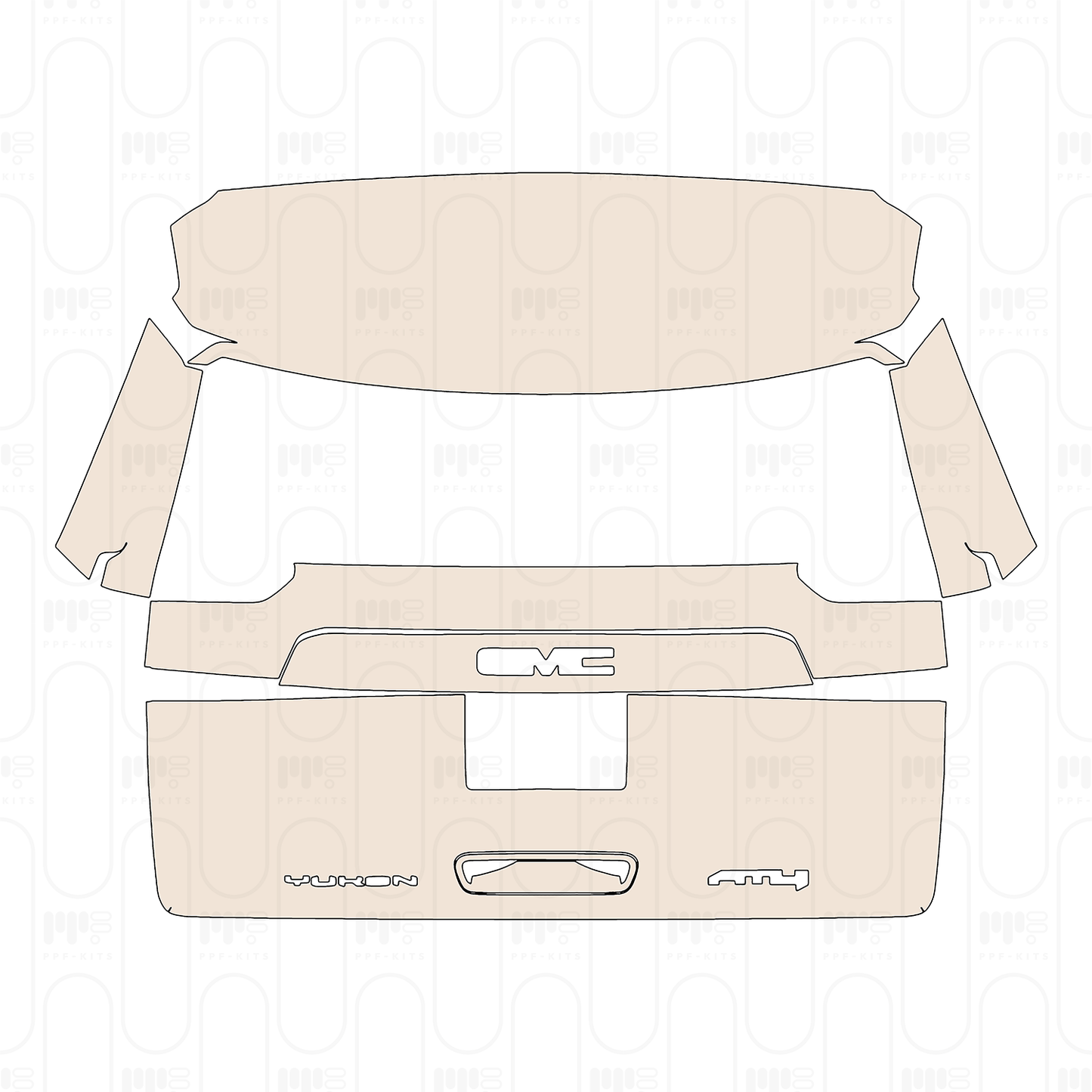 Pre-Cut PPF GMC Yukon AT4 2022