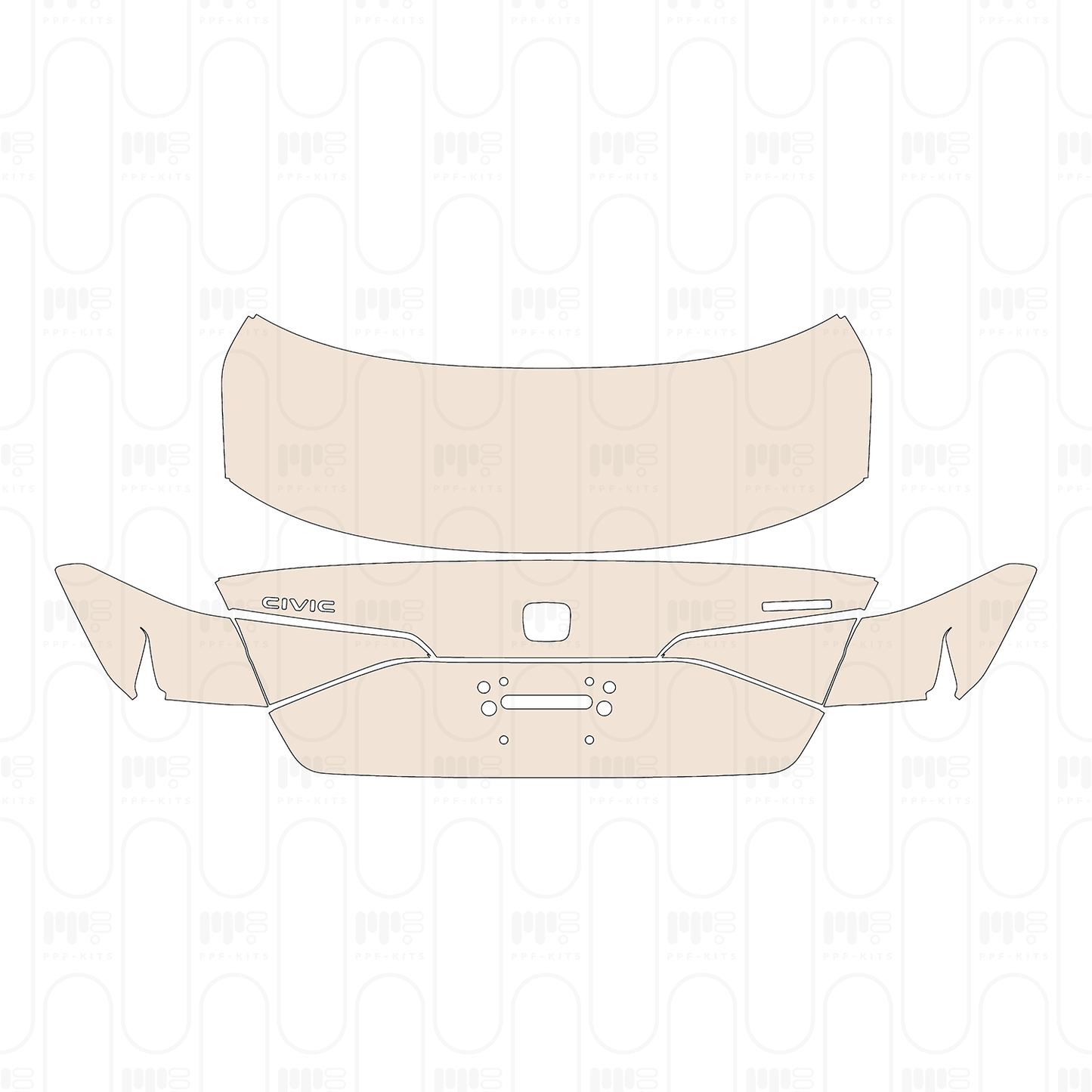 Pre-Cut PPF Honda Civic Sedan Base 2022