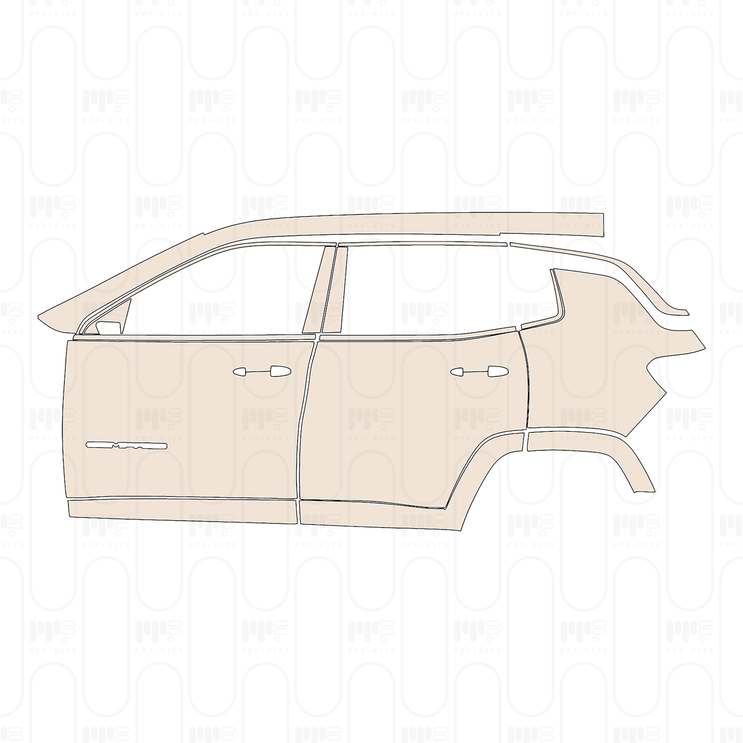 Pre-Cut PPF JEEP Compass Latitude 2022