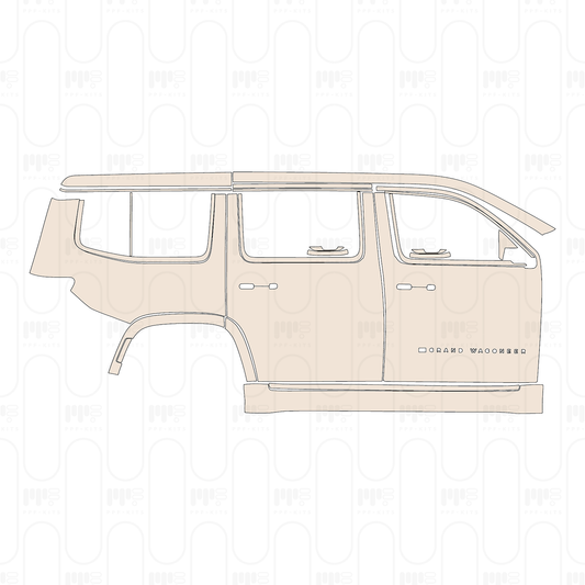Pre-Cut PPF JEEP Grand Wagoneer Standard Wheelbase Series III Obsidian 2022