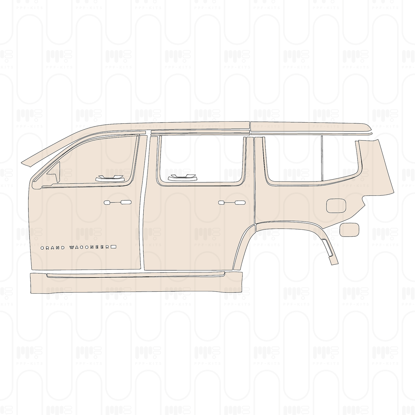 PPF precortado JEEP Grand Wagoneer Standard Wheelbase Base 2022