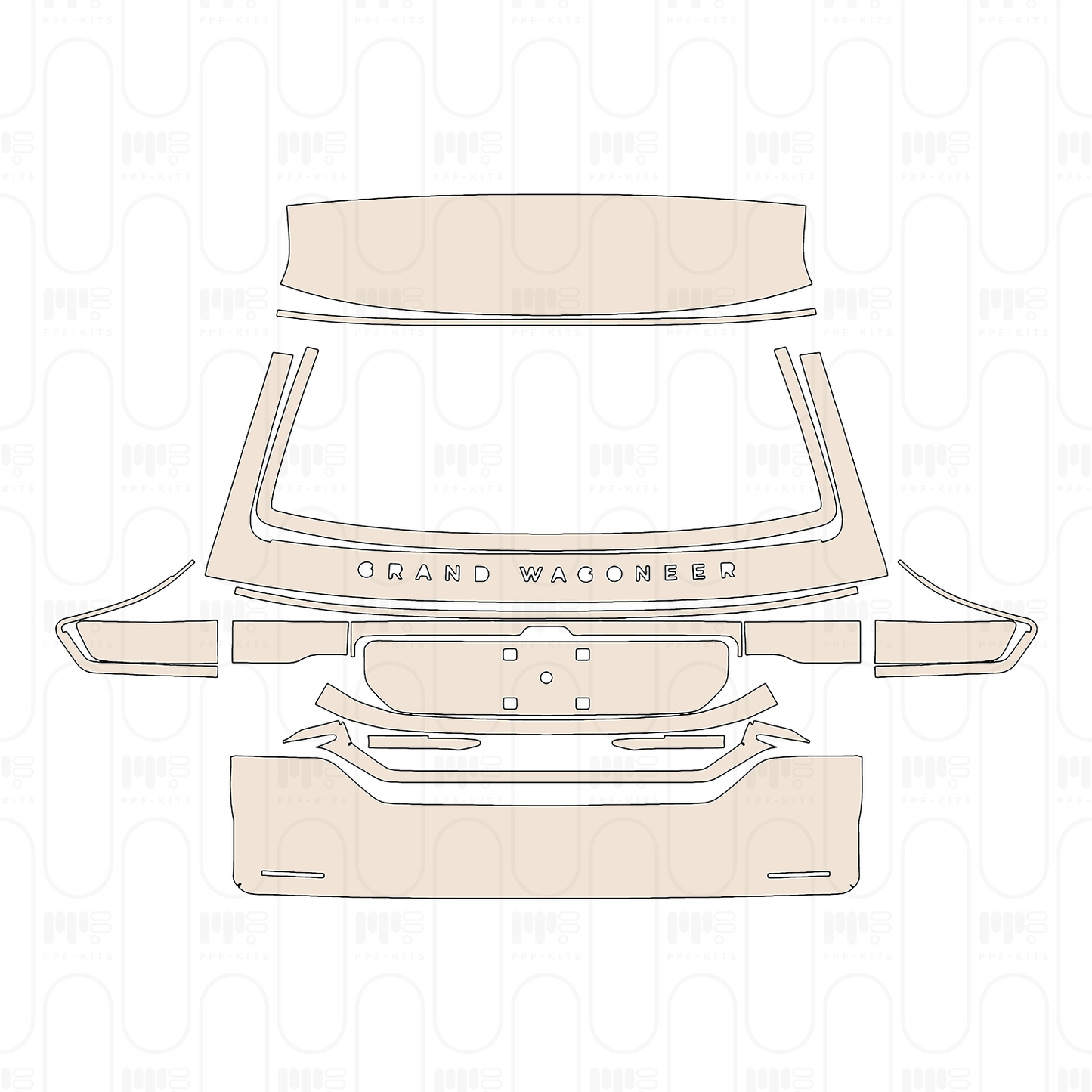 PPF precortado JEEP Grand Wagoneer Standard Wheelbase Base 2022