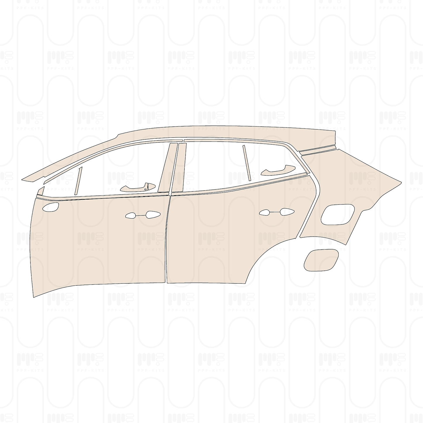 Pre-Cut PPF KIA Sportage (EU) Base 2022