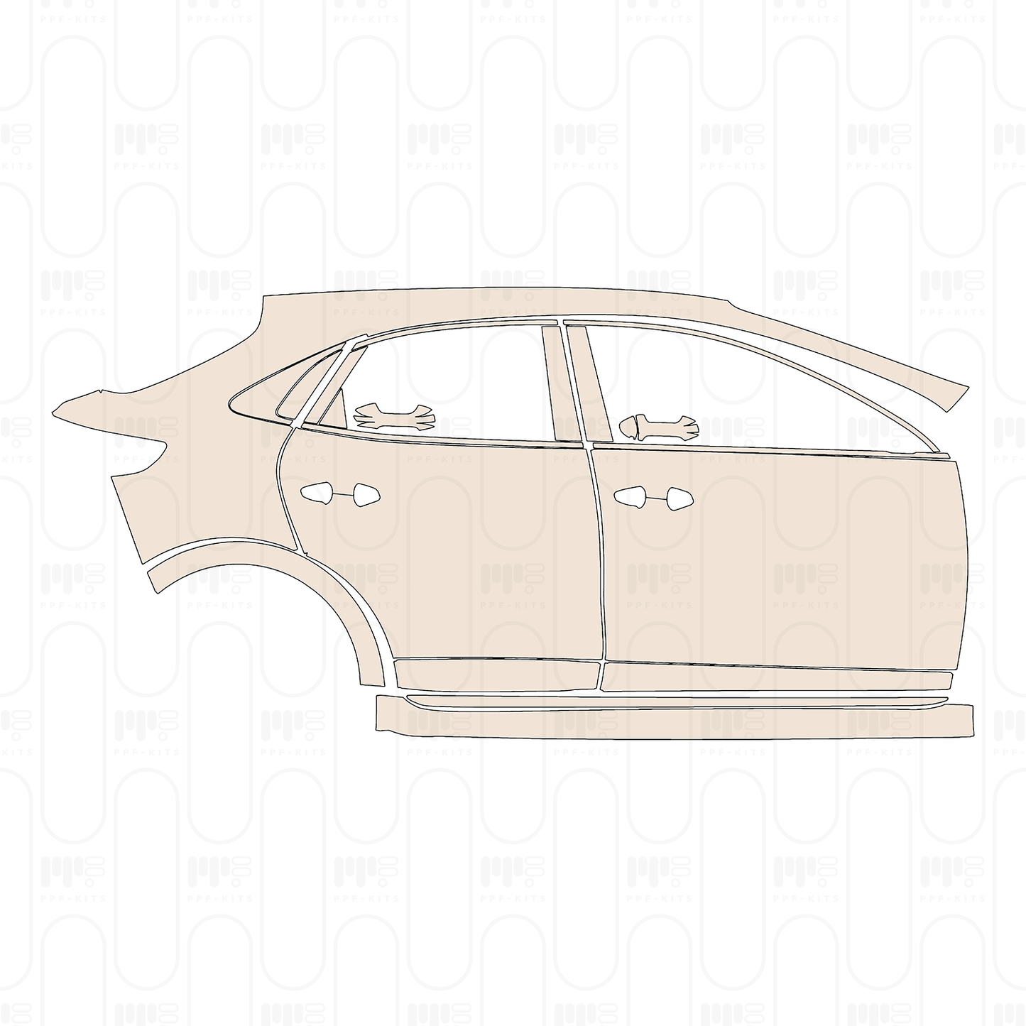 Pre-Cut PPF KIA Xceed (EU) Base 2022