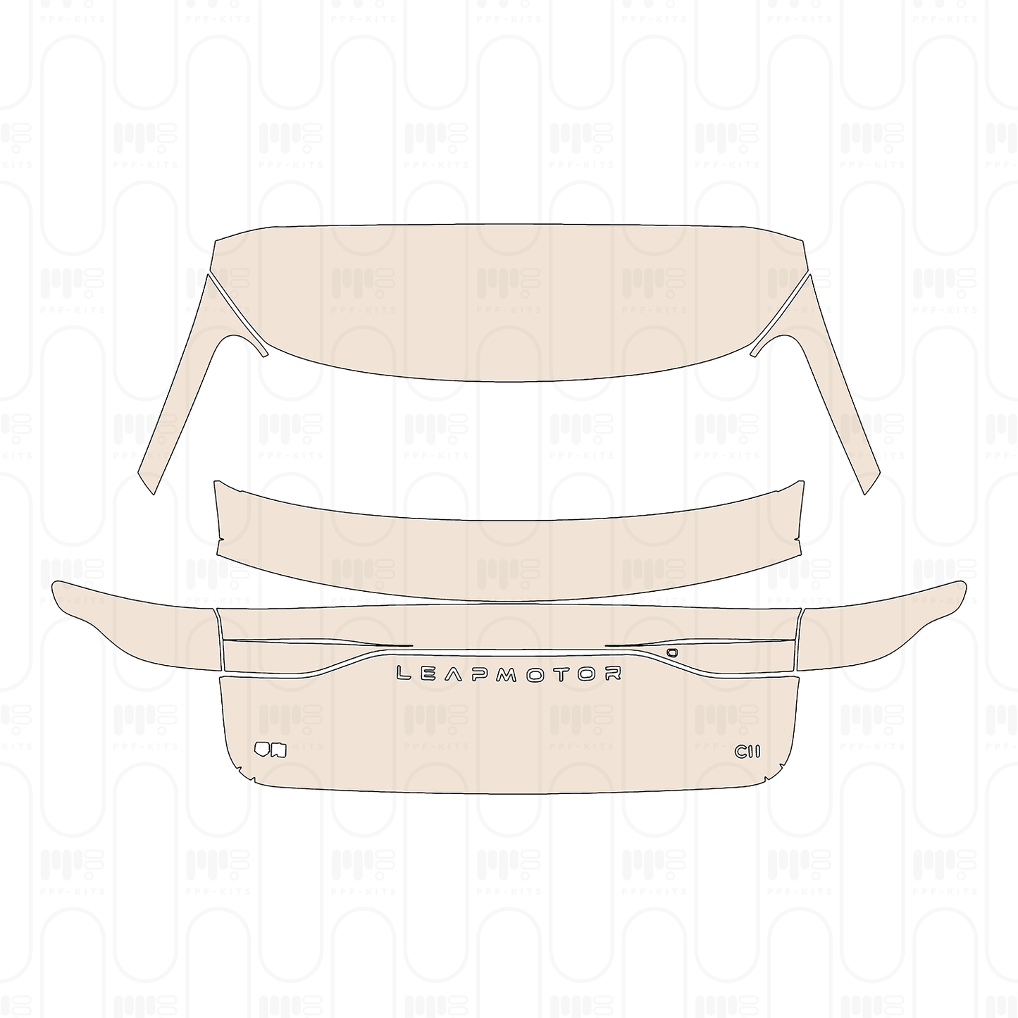 PPF precortado Leapmotor C11 Range Extended 2023