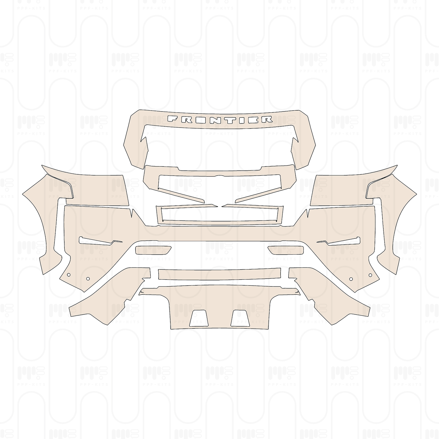 PPF precortado Nissan Frontier Crew Cab Pro-4X 2022