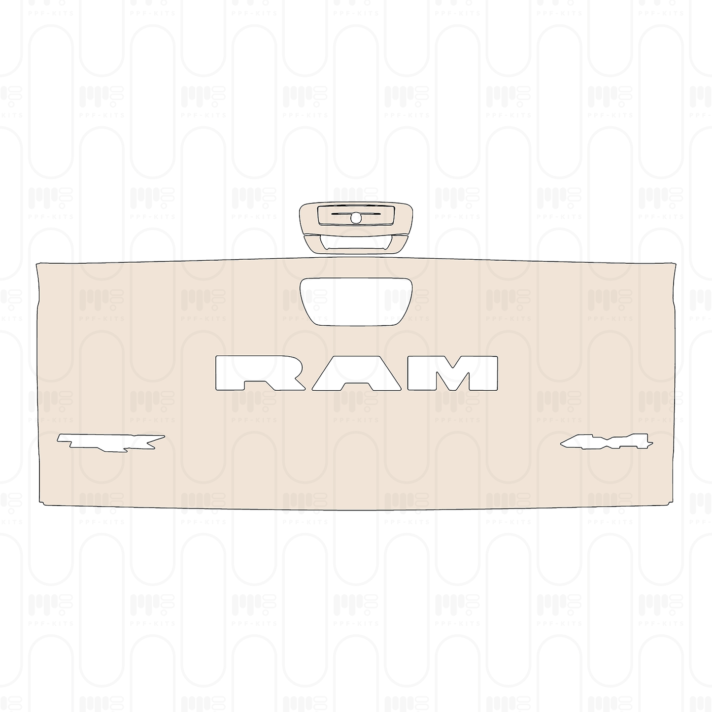Pre-Cut PPF RAM Trucks 1500 TRX 2024
