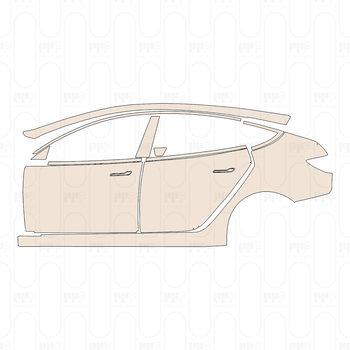 Pre-Cut PPF Tesla Model 3 2023