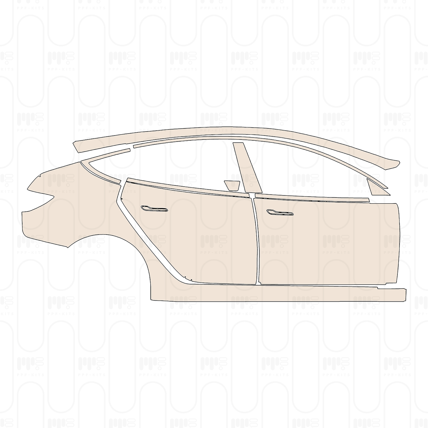 Pre-Cut PPF Tesla Model 3 2023