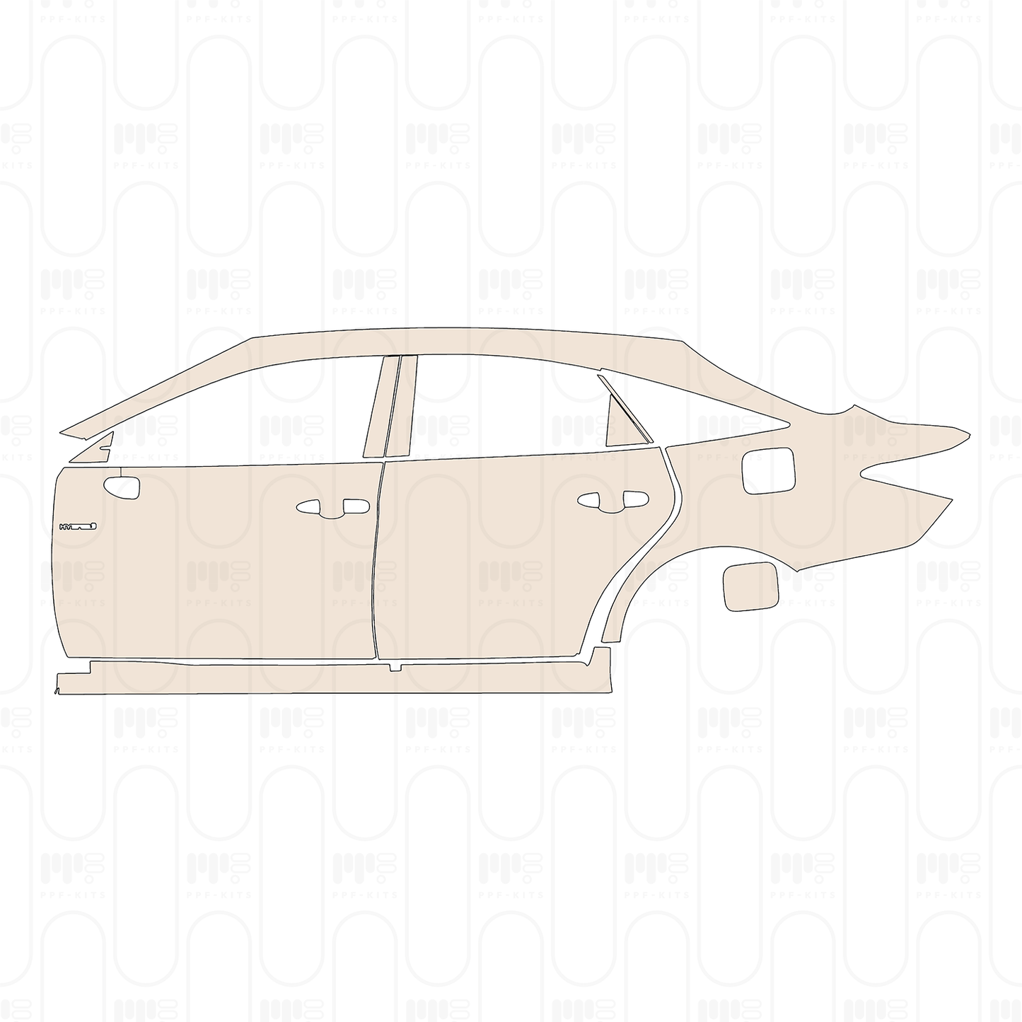 Pre-Cut PPF Toyota Avalon Sport 2022